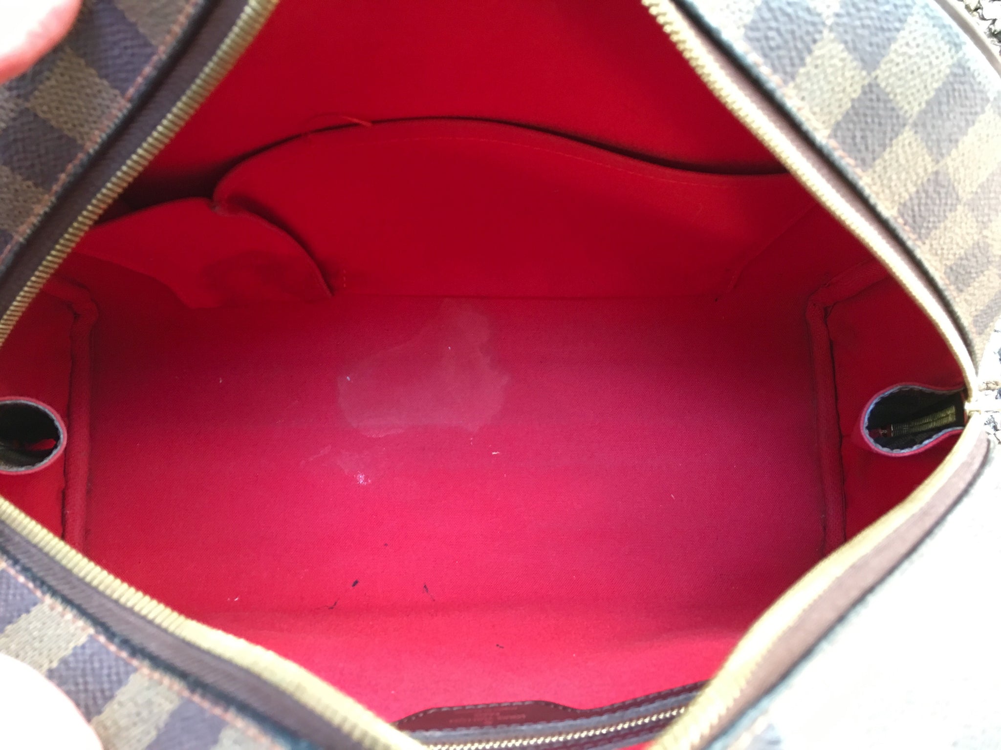 LOUIS VUITTON Damier Ebene Nolita Bag + FREE Twilly Scarf