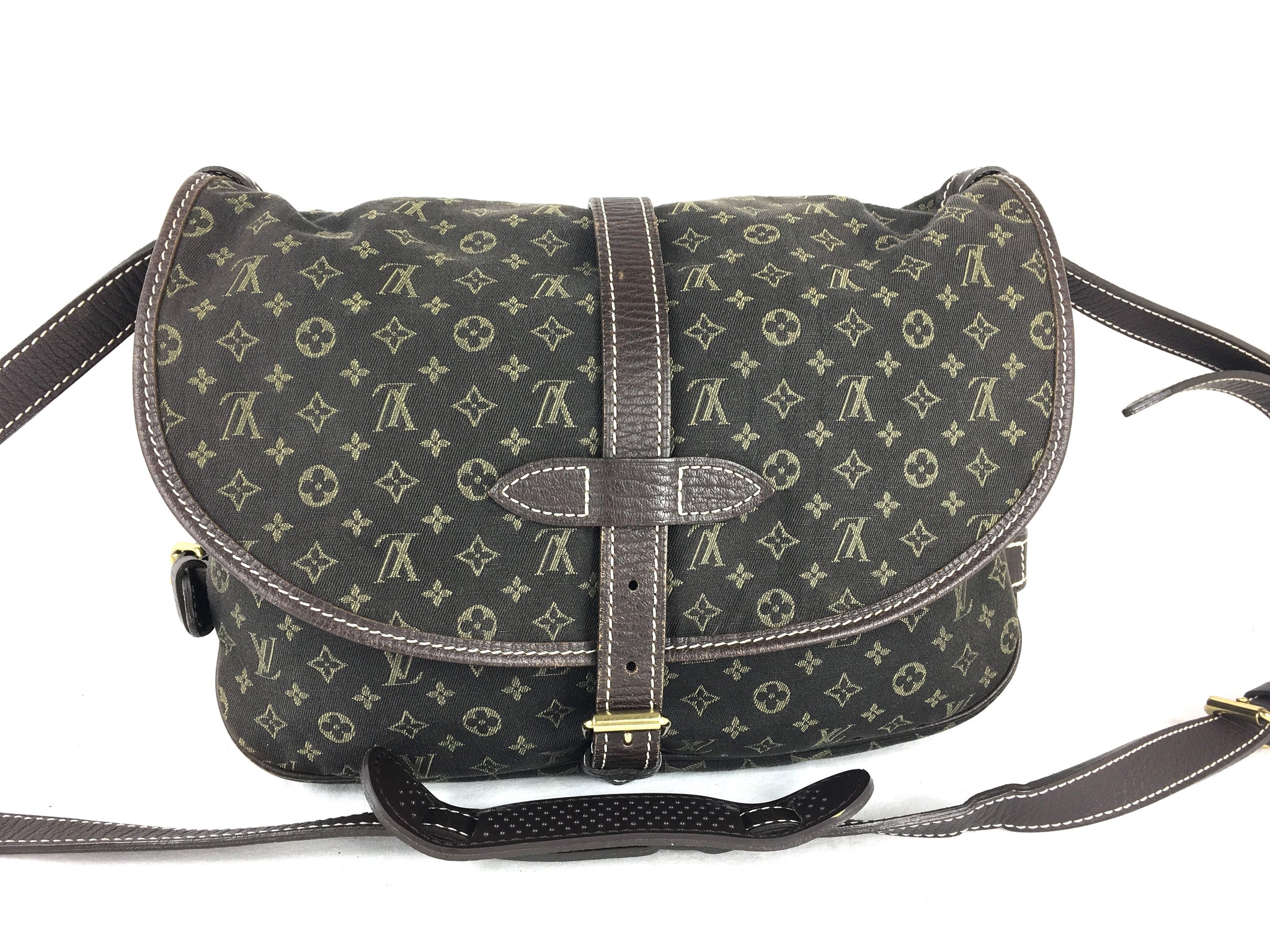 LOUIS VUITTON Monogram Saumur 30 Crossbody (Brown Canvas)
