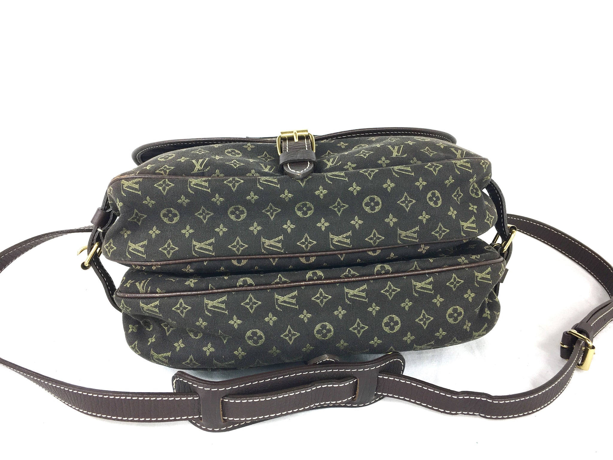 LOUIS VUITTON Monogram Saumur 30 Crossbody (Brown Canvas)