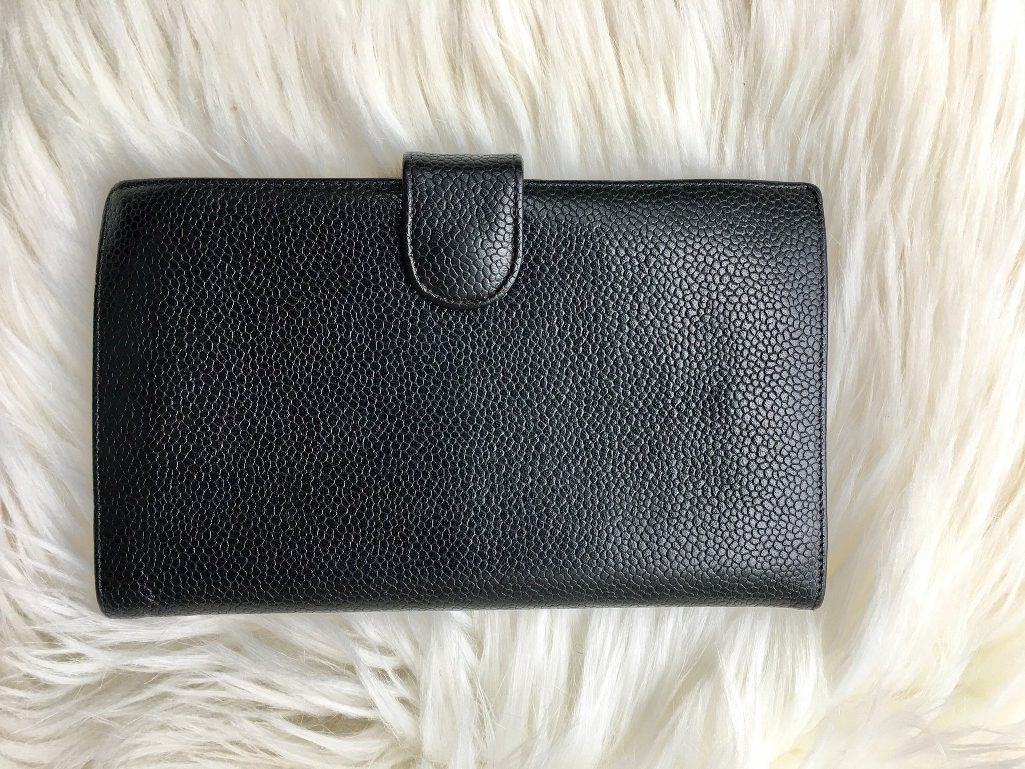 CHANEL Caviar Black CC Wallet