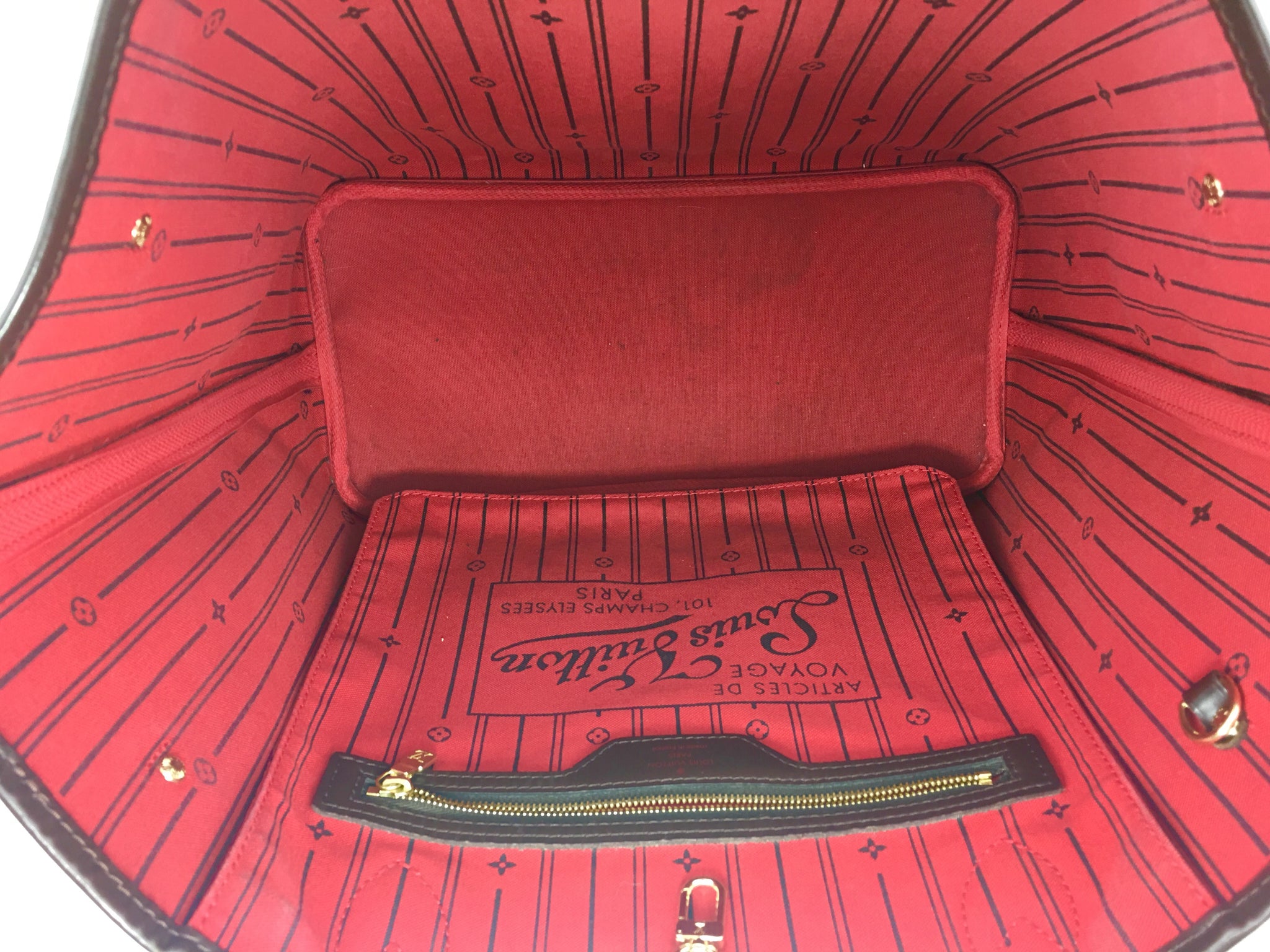 LOUIS VUITTON Damier Ebene Neverfull MM