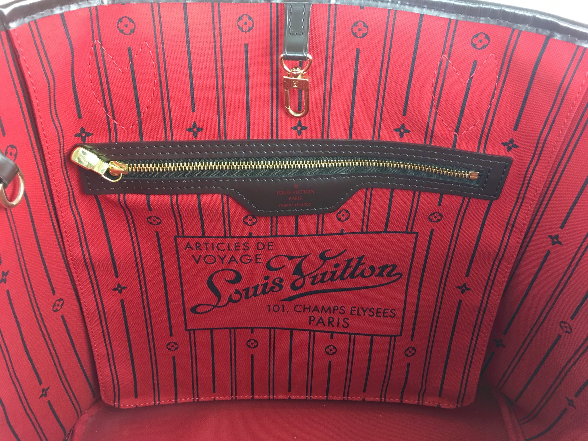 LOUIS VUITTON Damier Ebene Neverfull MM