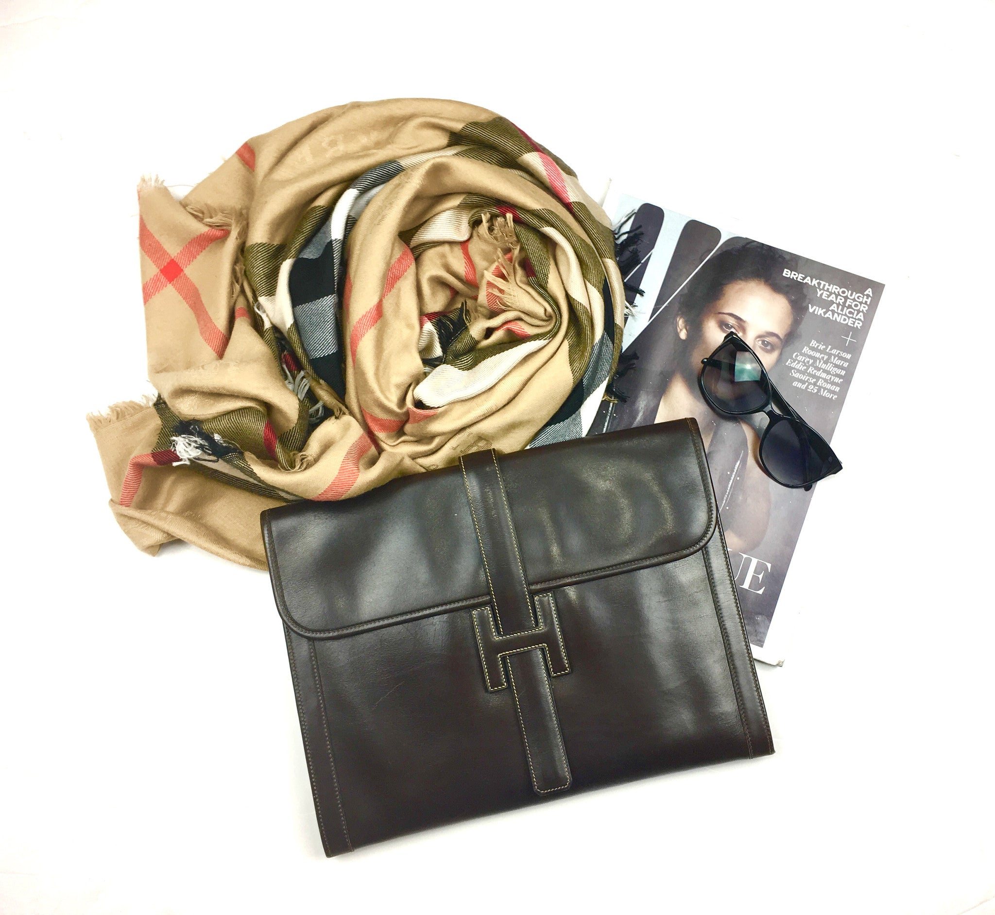 HERMES Jige GM Oversized Clutch