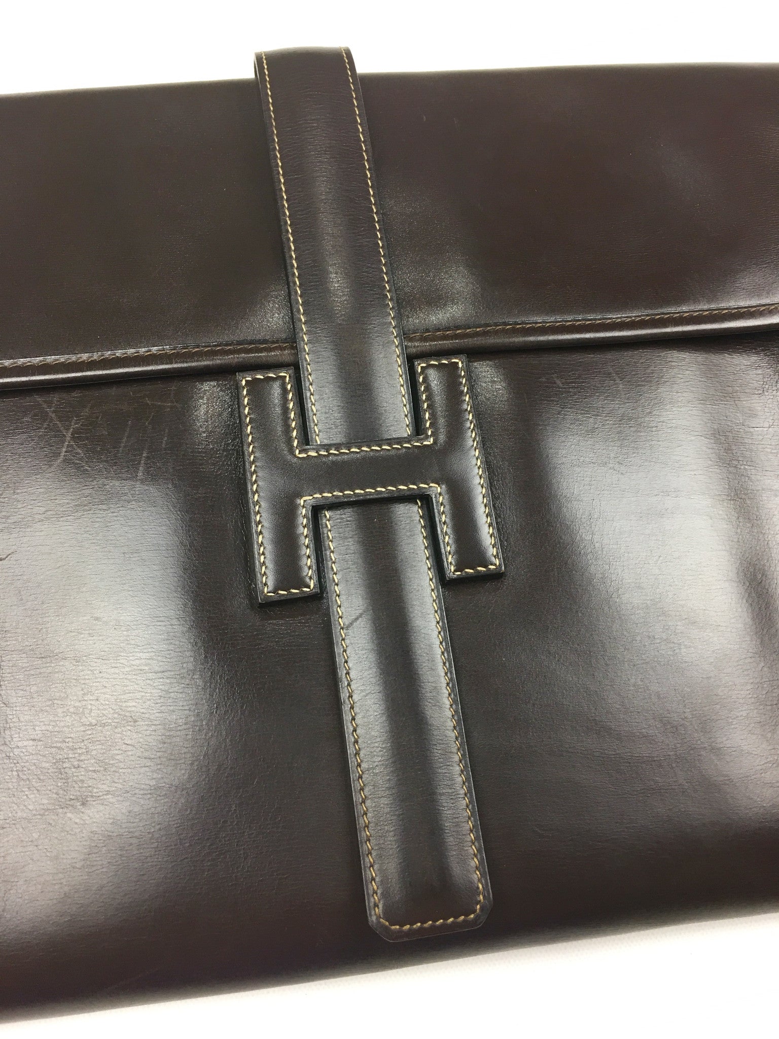 HERMES Jige GM Oversized Clutch