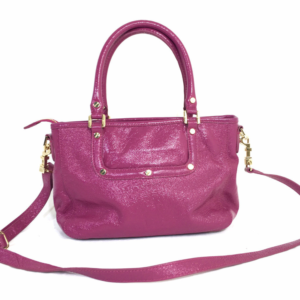 TORY BURCH Amanda Mini Satchel in Plum Purple