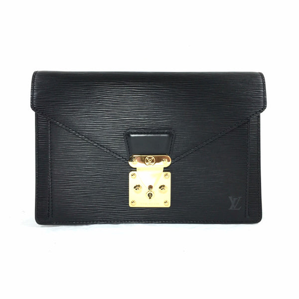 LOUIS VUITTON Epi Pochette Sellier Dragonne Clutch