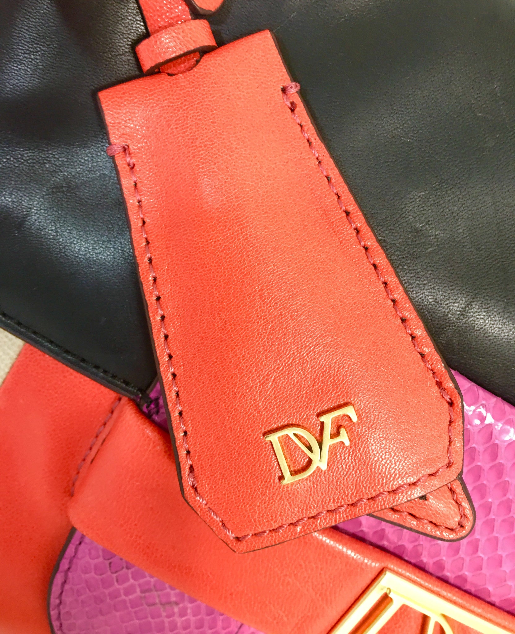 DIANE VON FURSTENBERG Colorblock Clutch