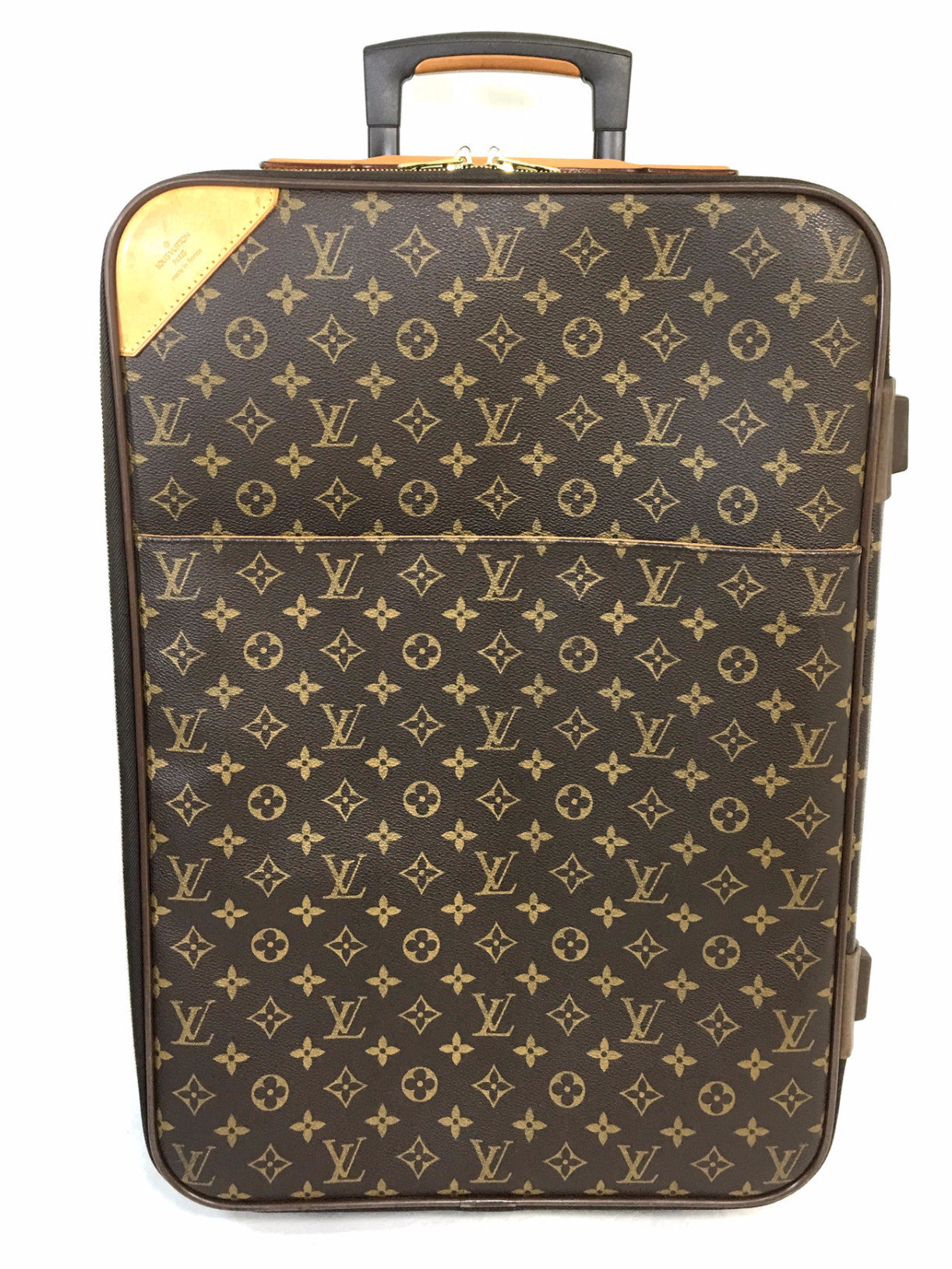 LOUIS VUITTON Monogram Pegase 55 Suitcase Roller Luggage