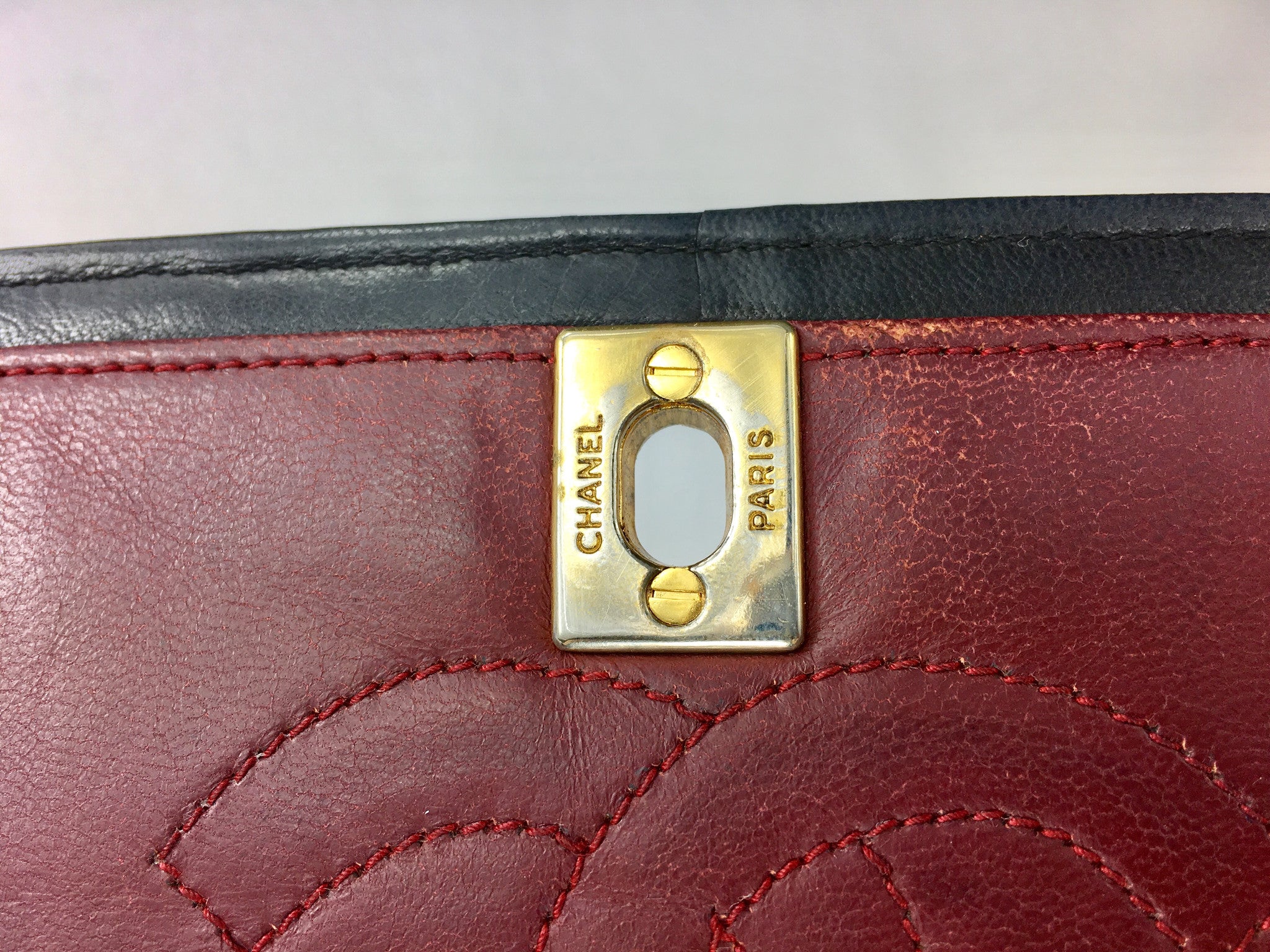 CHANEL Black Quilted Double-Flap Bag