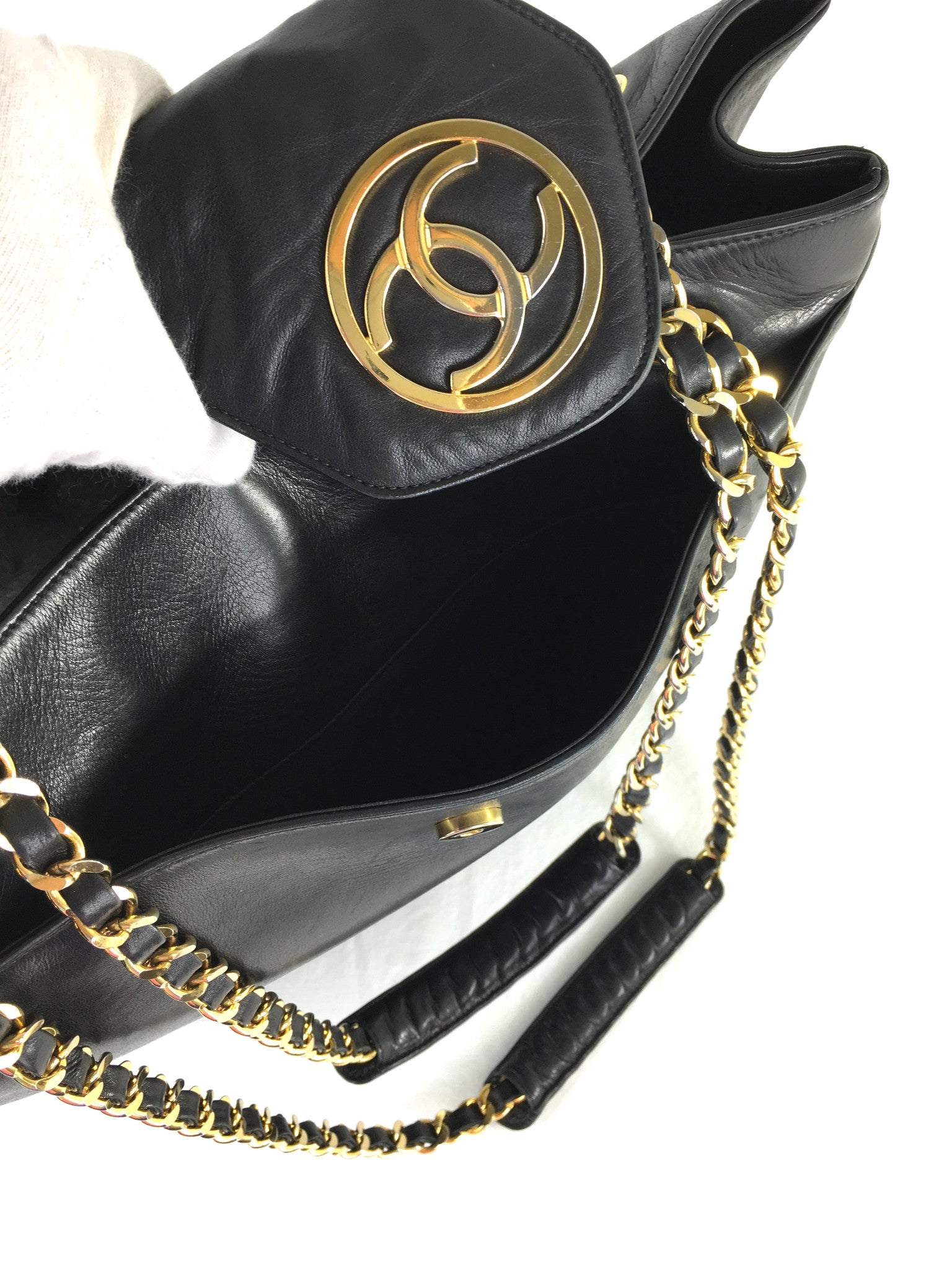 CHANEL Black XL Shoulder Tote