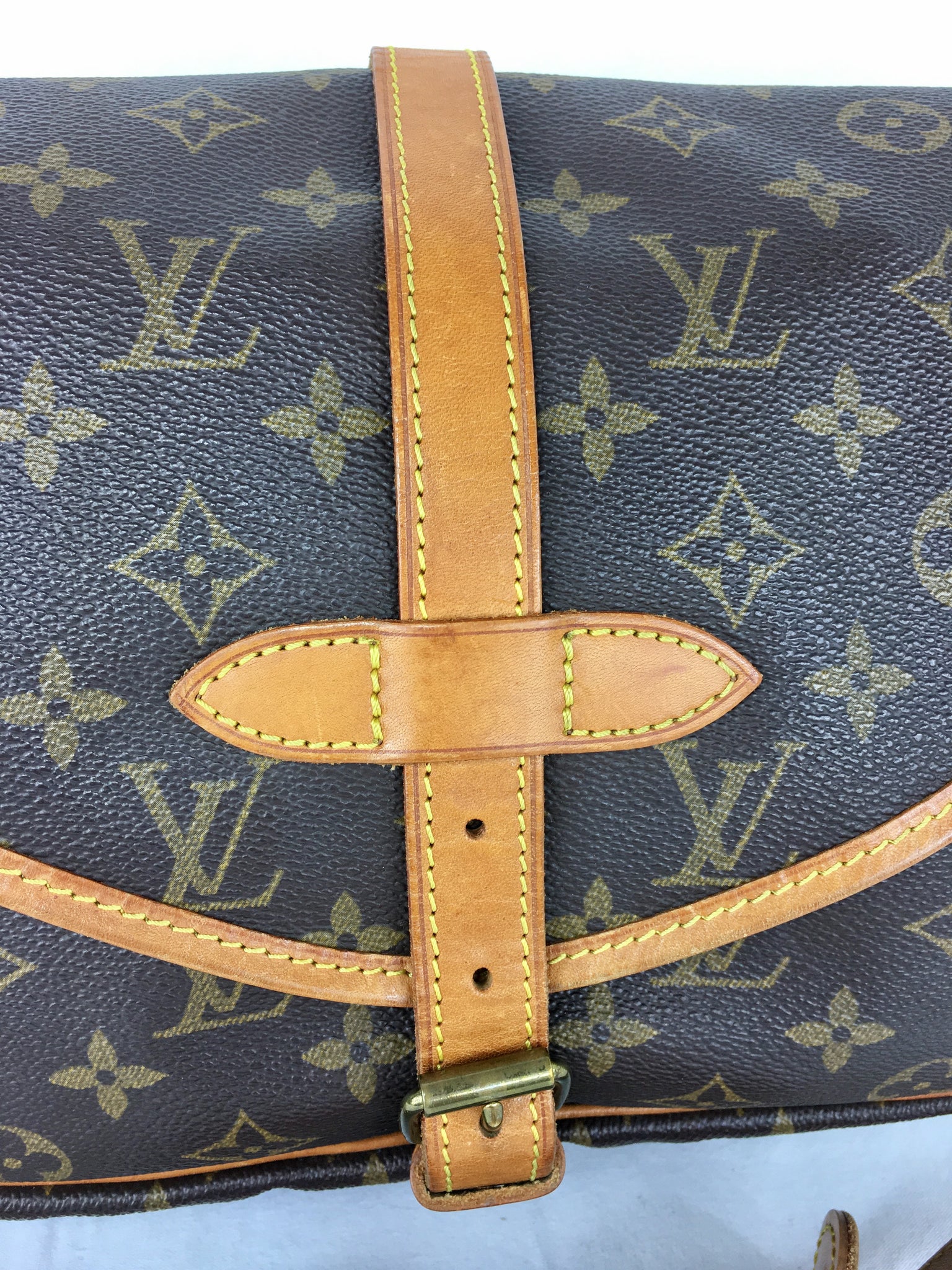 LOUIS VUITTON Mono Saumur 30 Crossbody Bag