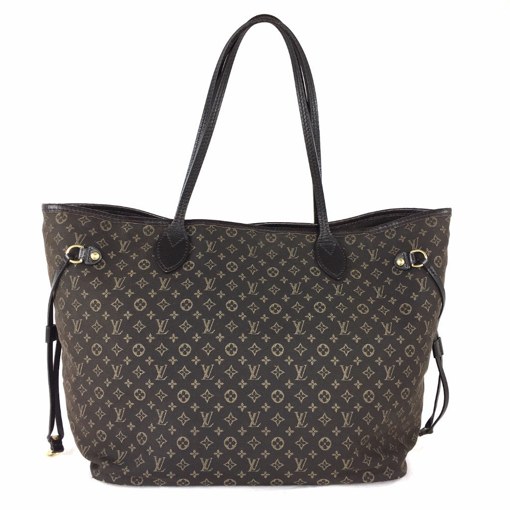 LOUIS VUITTON Neverfull MM (Fusain Monogram Idylle Canvas)