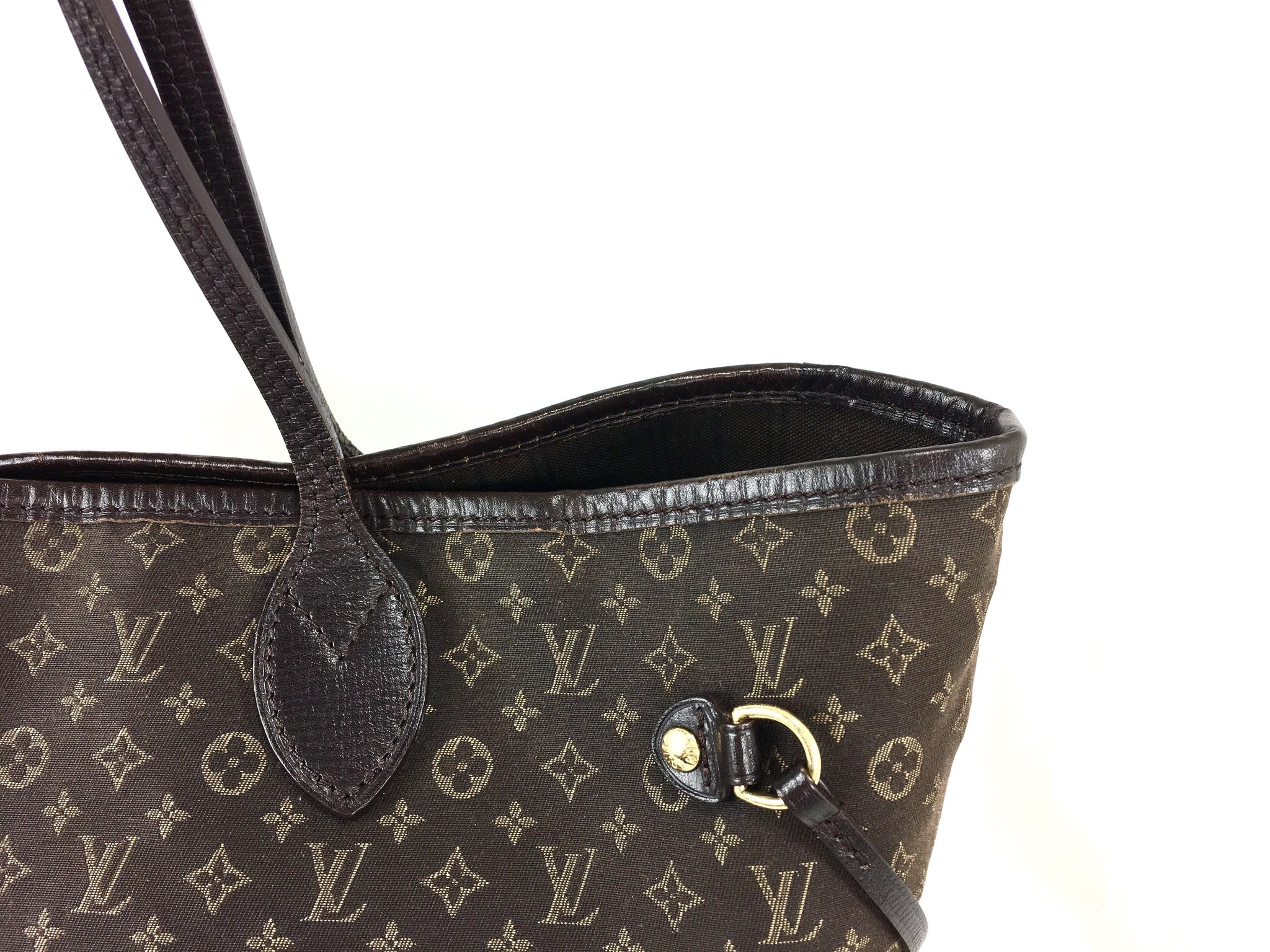 LOUIS VUITTON Neverfull MM (Fusain Monogram Idylle Canvas)