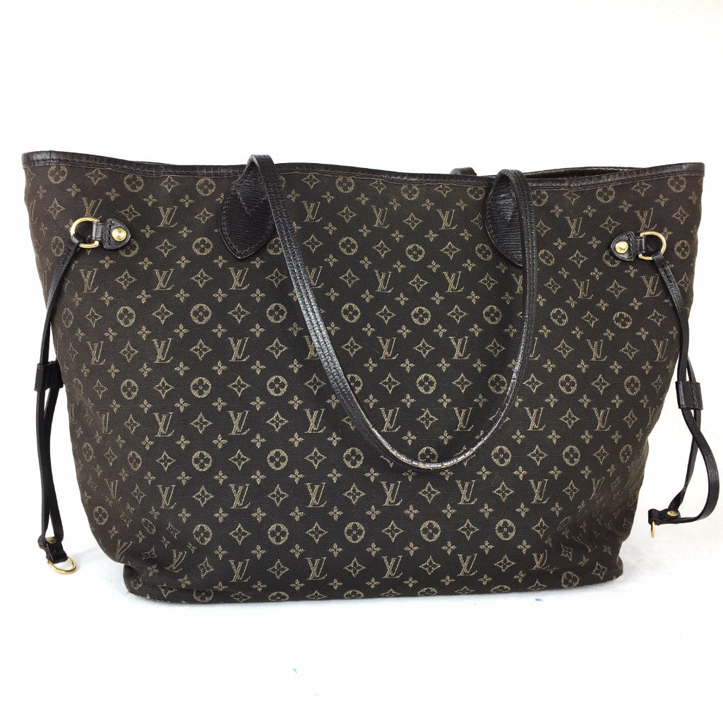 LOUIS VUITTON Neverfull MM (Fusain Monogram Idylle Canvas)