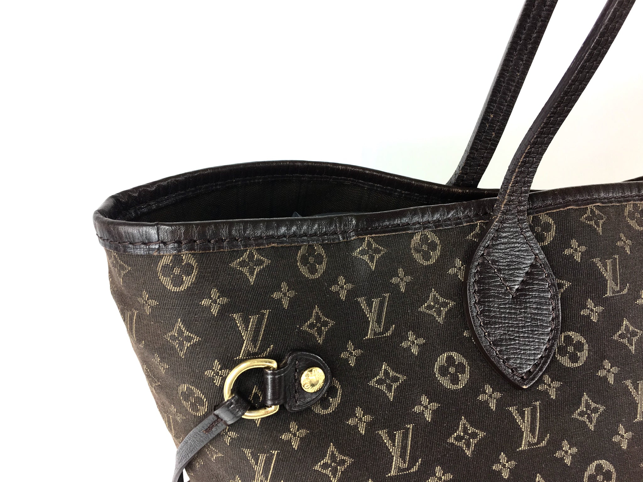 LOUIS VUITTON Neverfull MM (Fusain Monogram Idylle Canvas)
