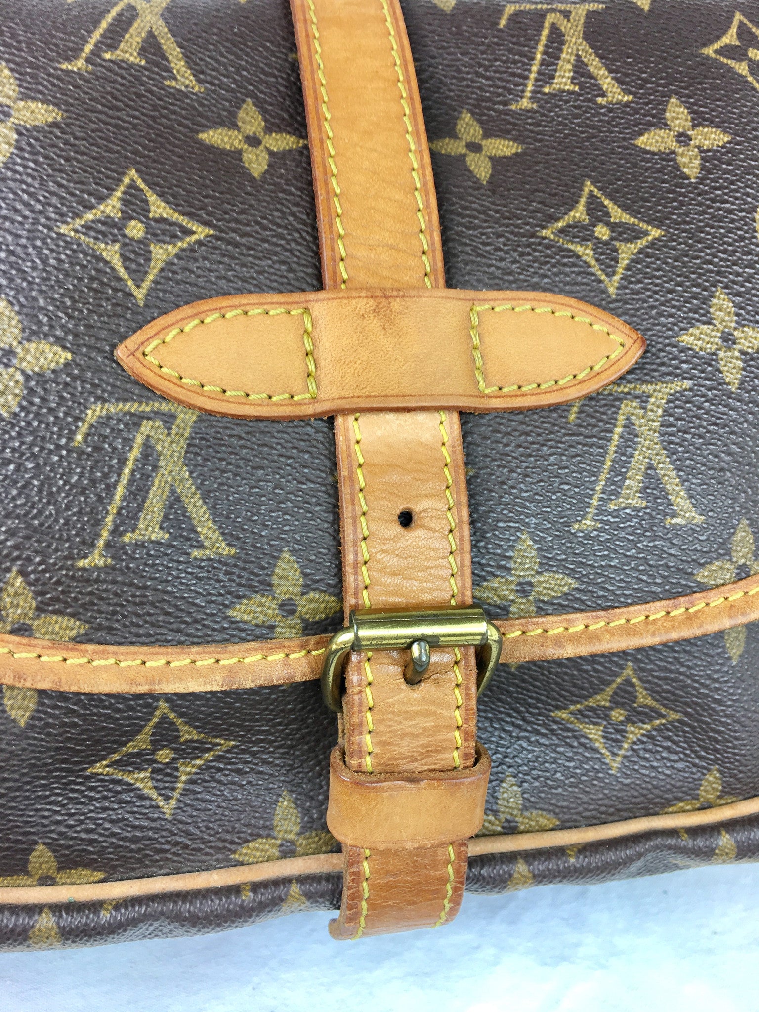 LOUIS VUITTON Monogram Saumur 30 Crossbody Bag