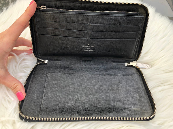 Louis Vuitton Damier Graphite Zippy XL Zip-Around Travel Wallet Men T1659
