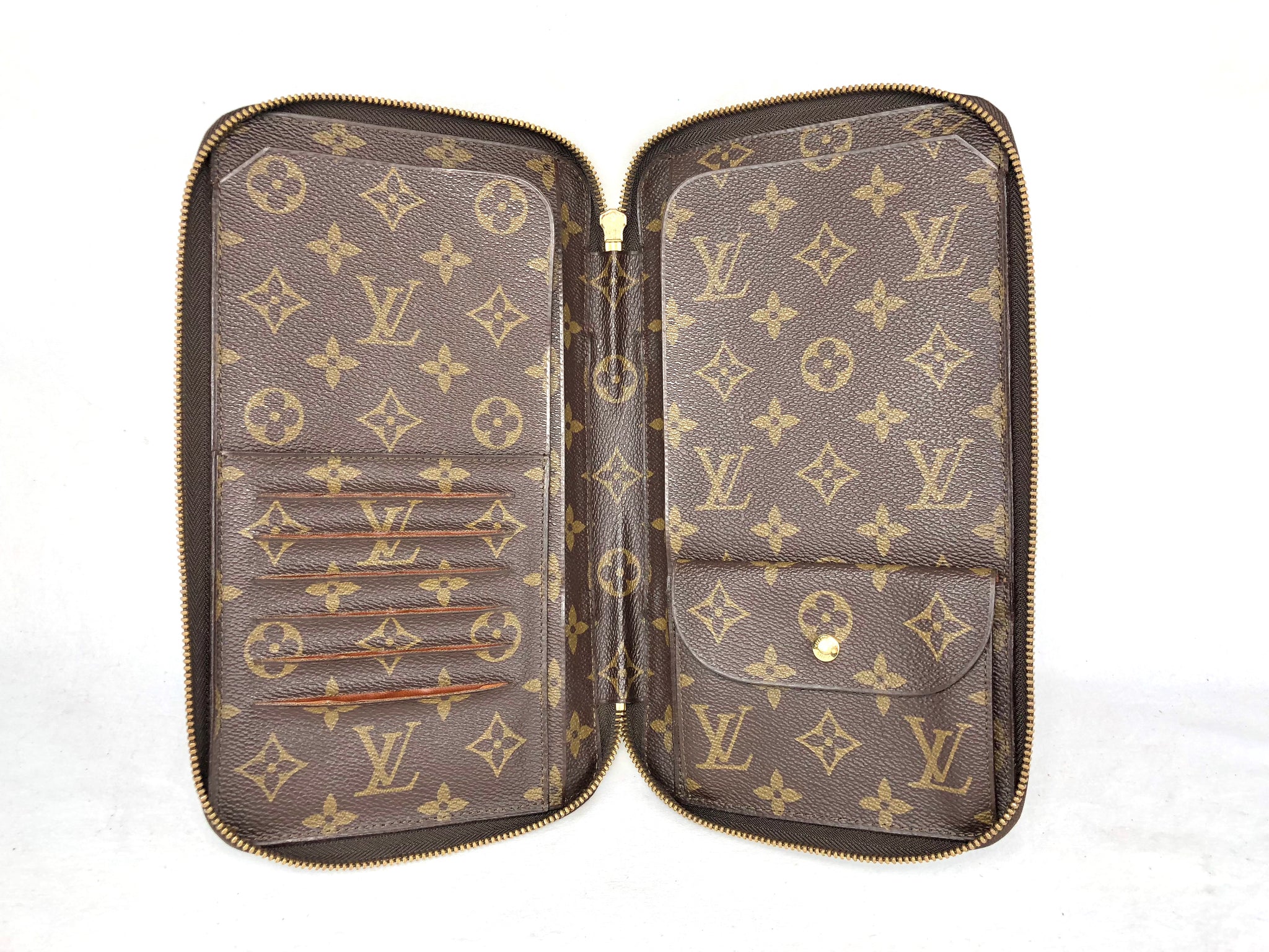 Rare LOUIS VUITTON XL Zippy Organizer Travel Wallet Clutch