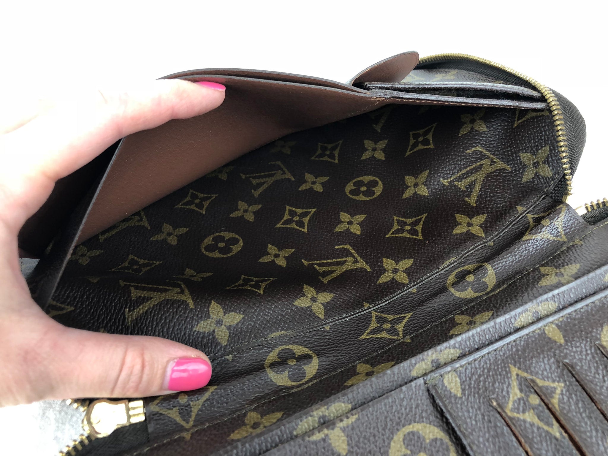 Rare LOUIS VUITTON XL Zippy Organizer Travel Wallet Clutch