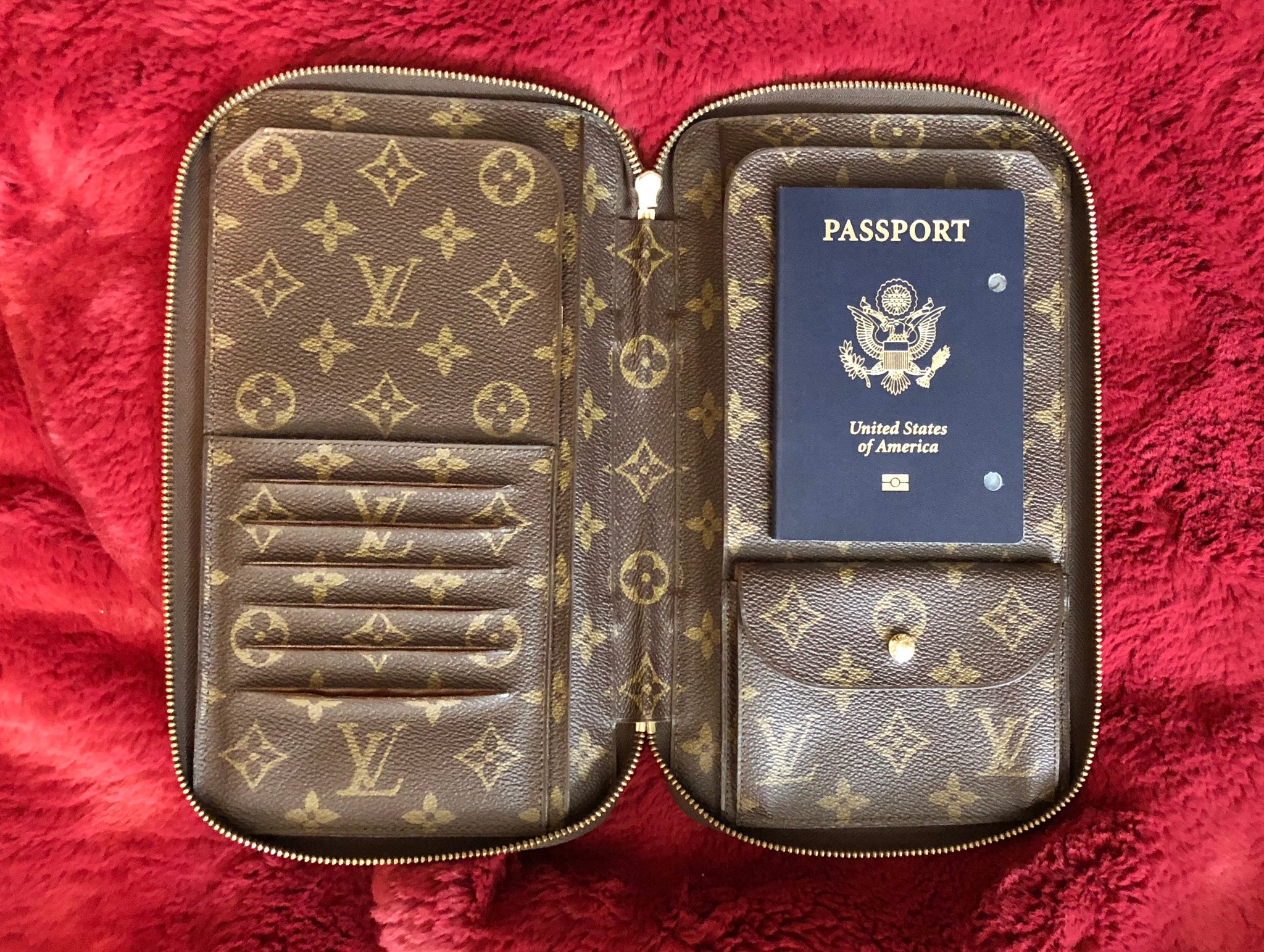 Rare LOUIS VUITTON XL Zippy Organizer Travel Wallet Clutch