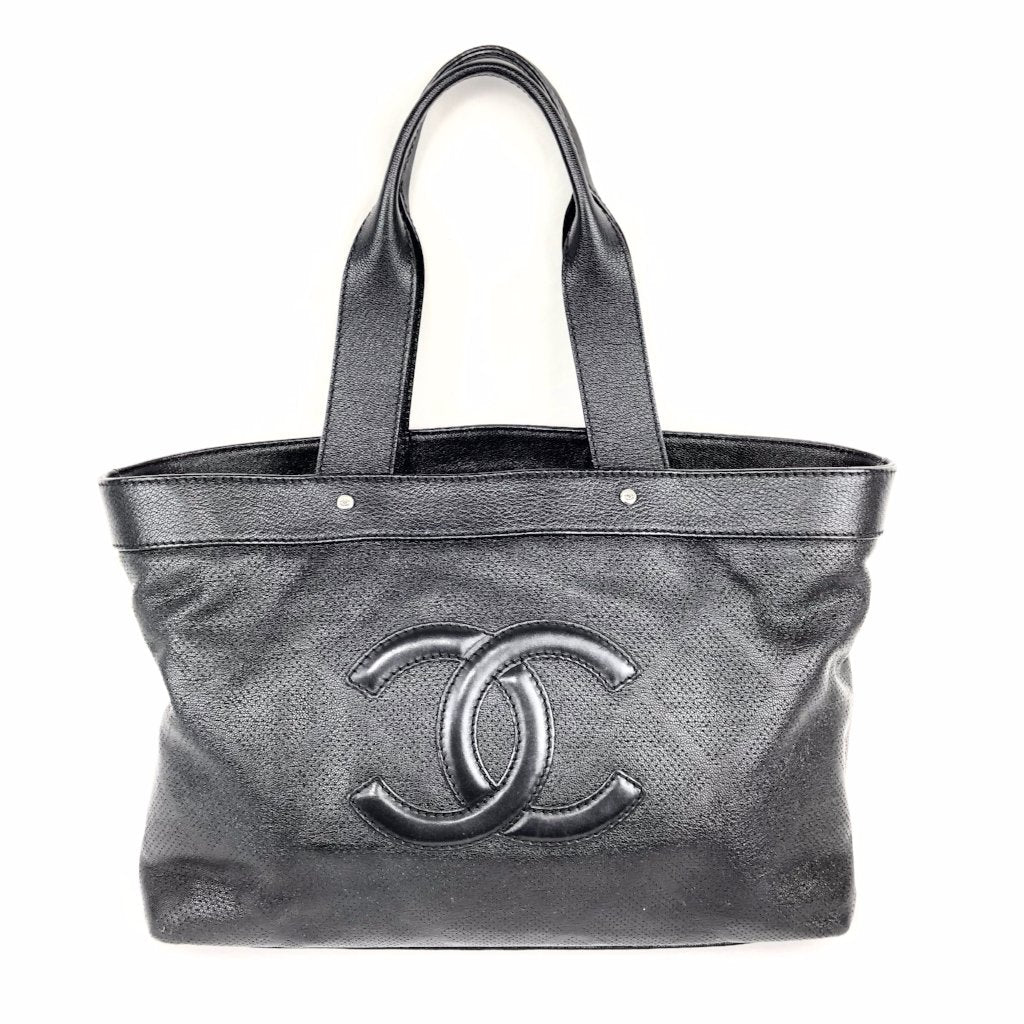 CHANEL Black Logo Tote