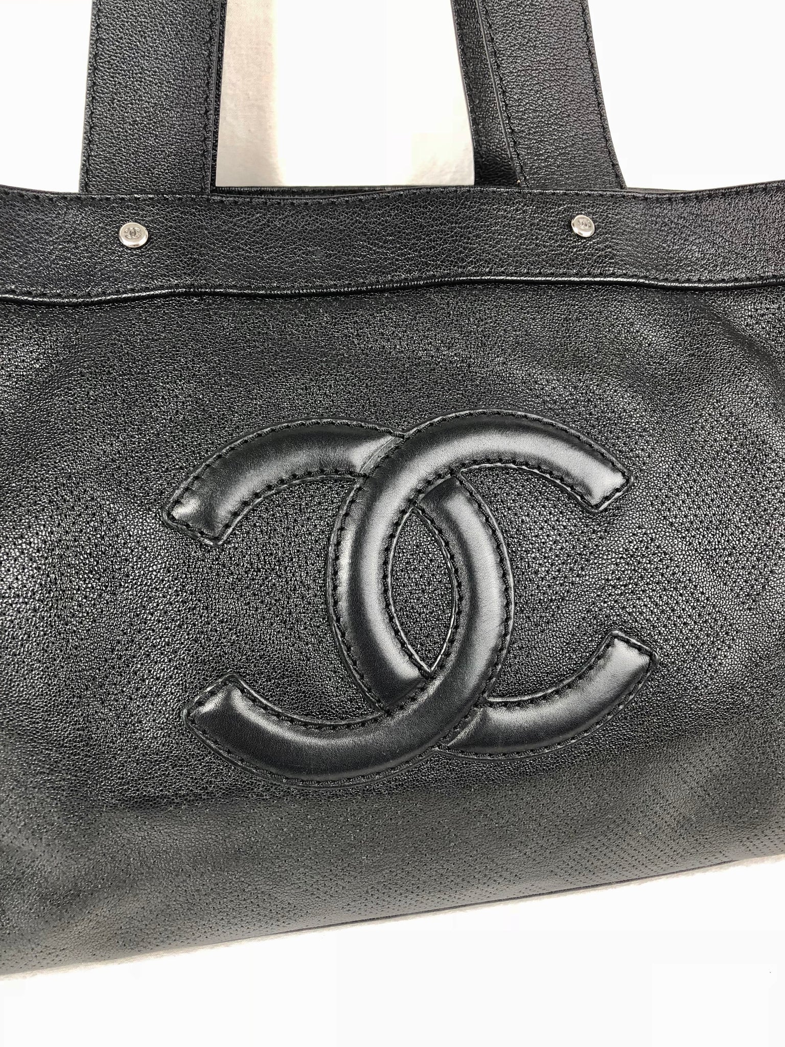 CHANEL Black Logo Tote