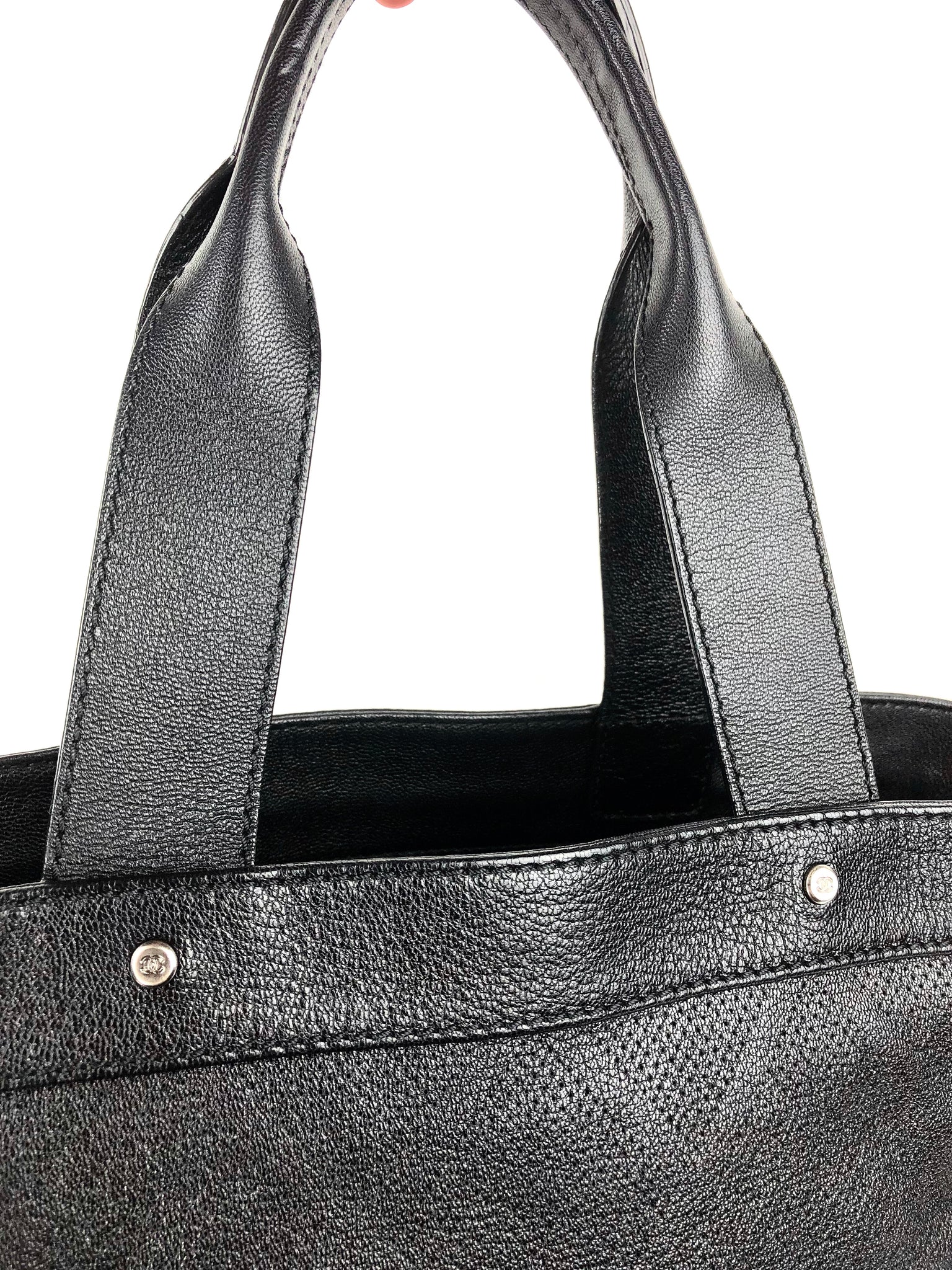 CHANEL Black Logo Tote
