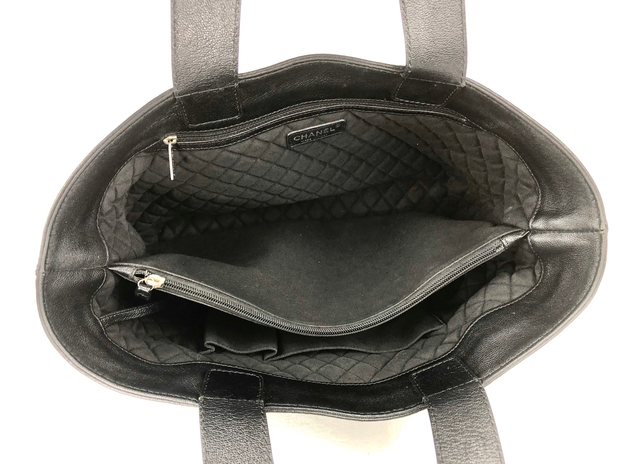 CHANEL Black Logo Tote