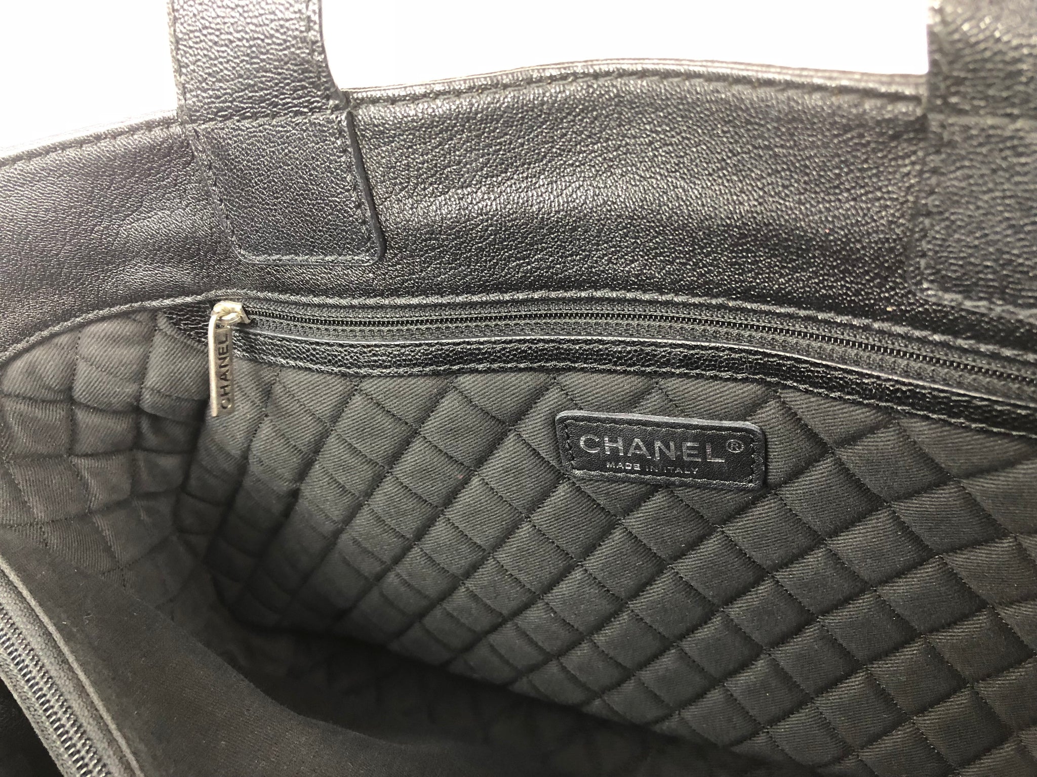 CHANEL Black Logo Tote