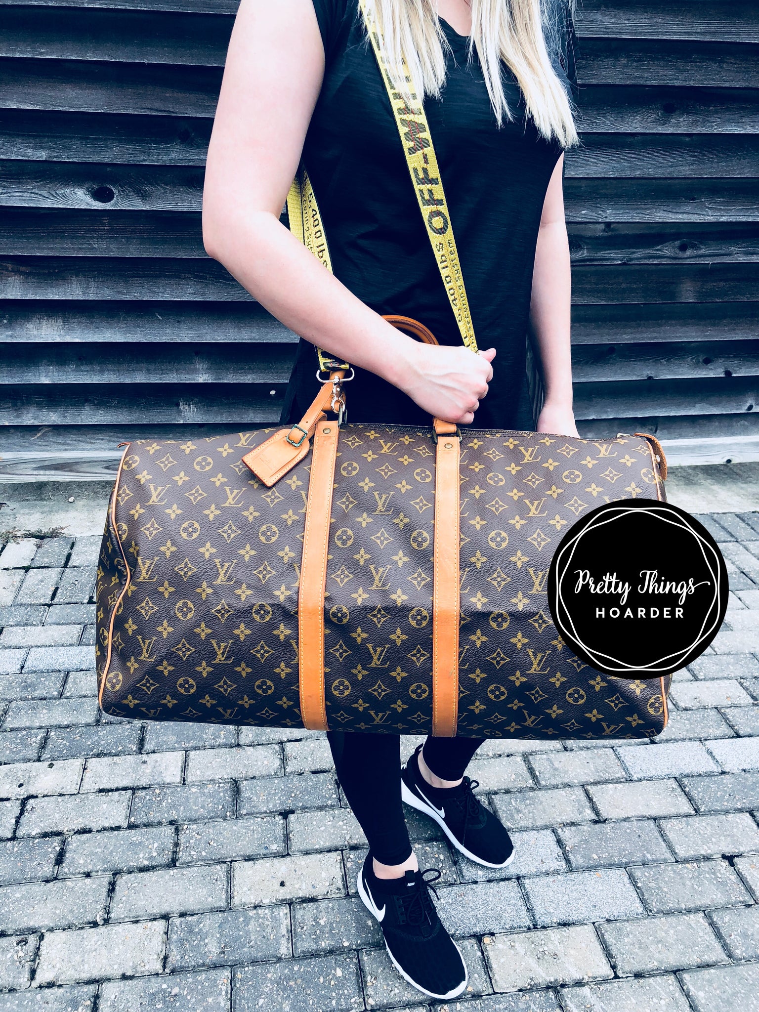 LOUIS VUITTON Monogram Keepall 55 Duffel Bag