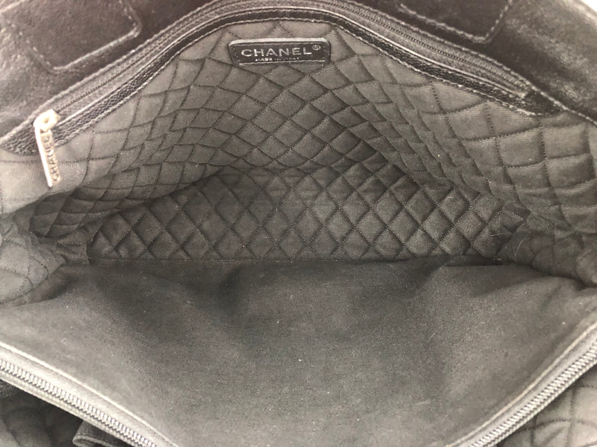 CHANEL Black Logo Tote