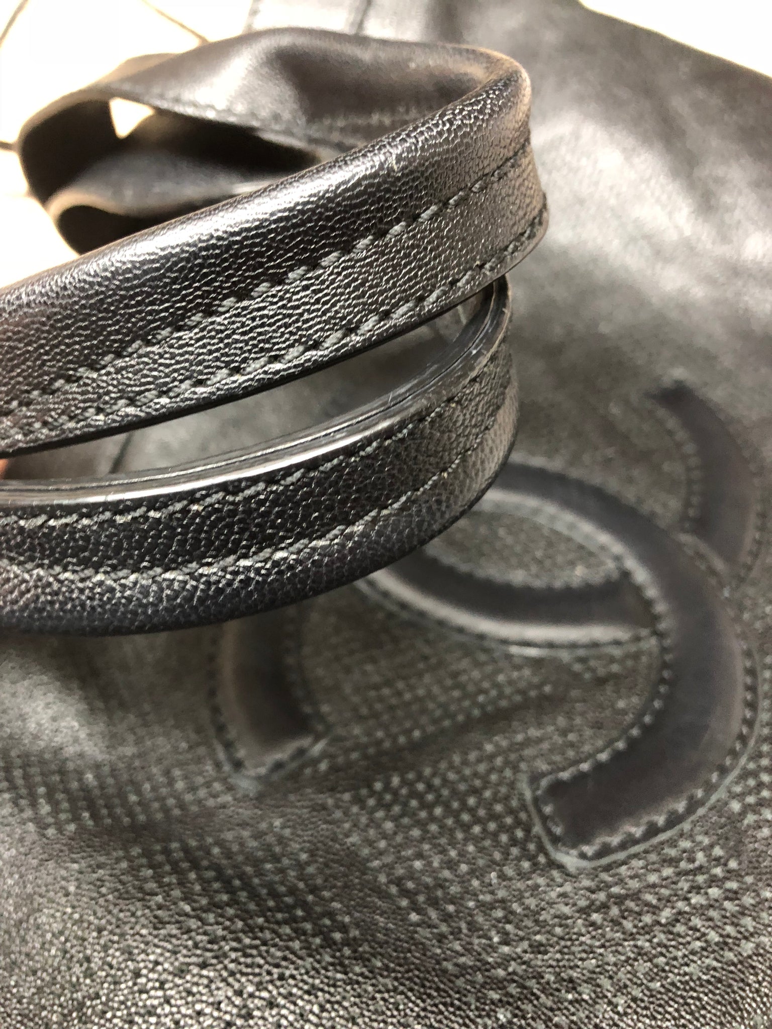 CHANEL Black Logo Tote