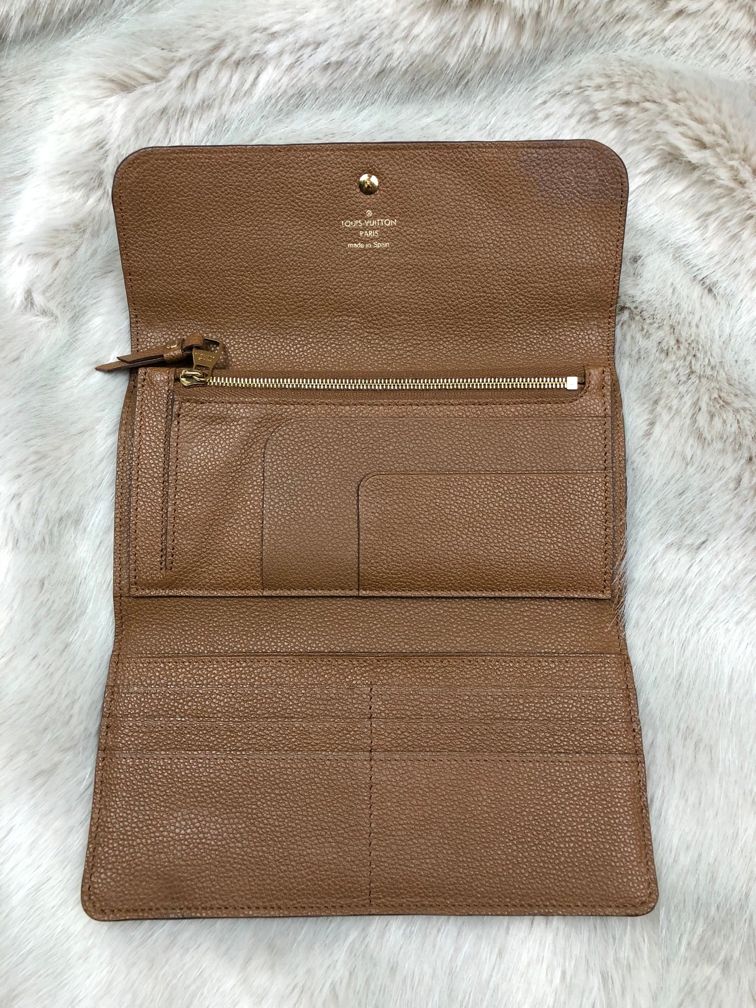 LOUIS VUITTON Monogram Empreinte Tri-fold Wallet