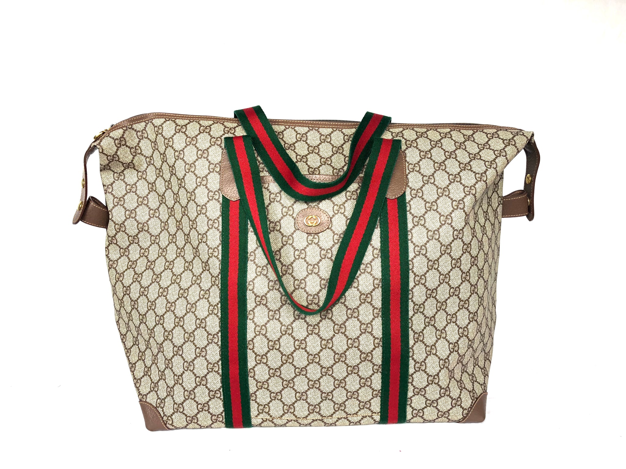 GUCCI Supreme XL Travel Tote Bag