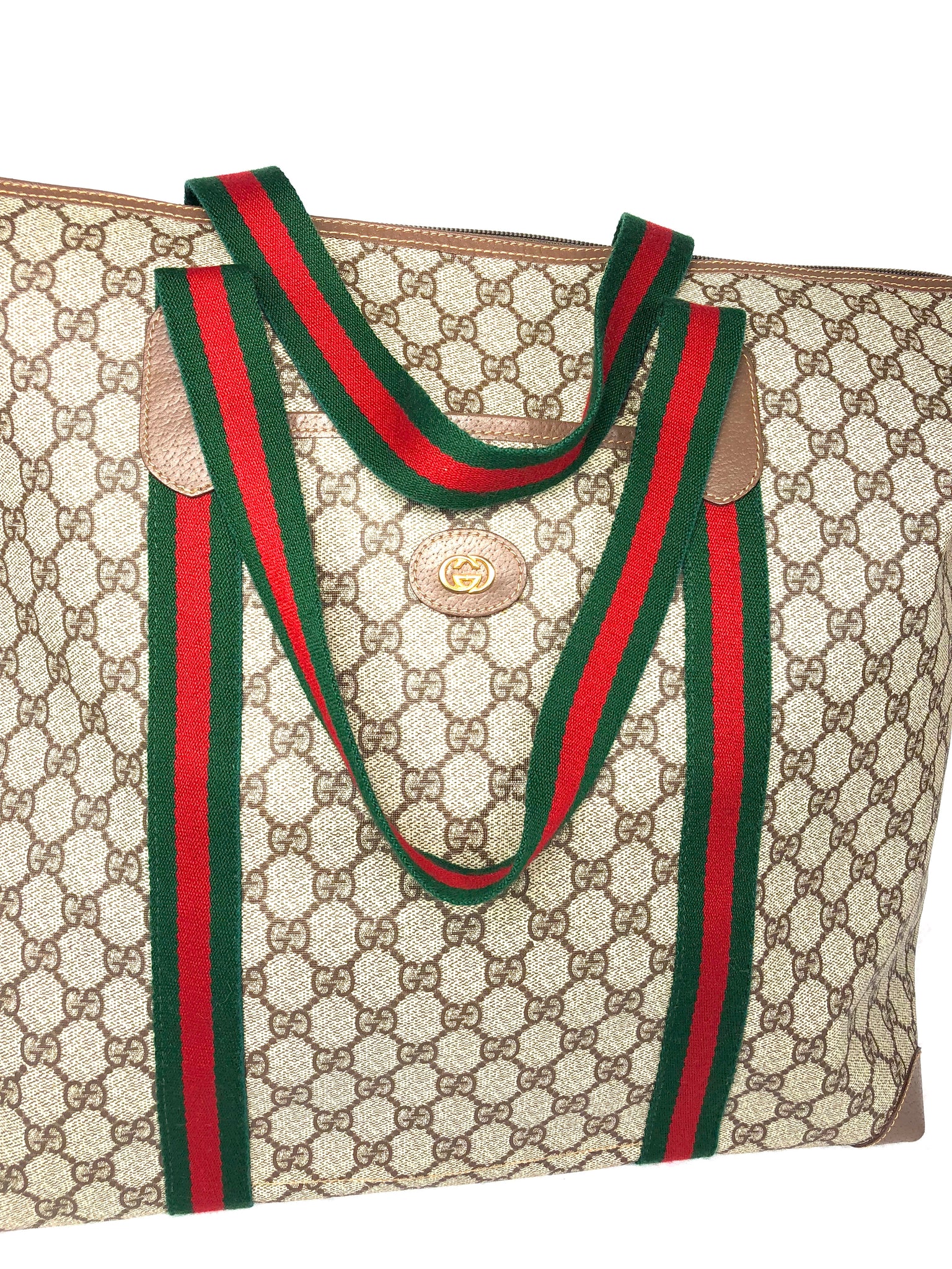 GUCCI Supreme XL Travel Tote Bag
