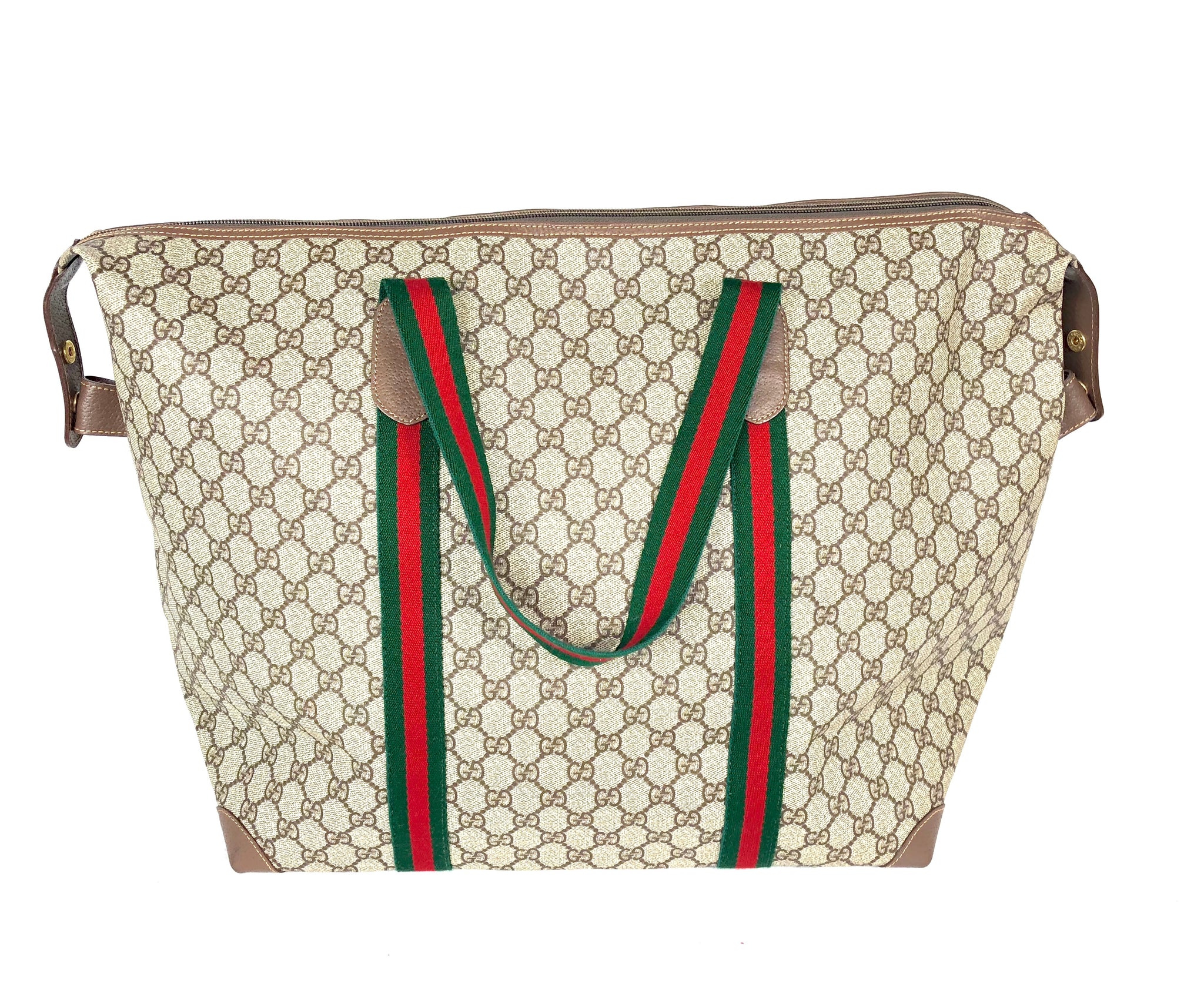 GUCCI Supreme XL Travel Tote Bag
