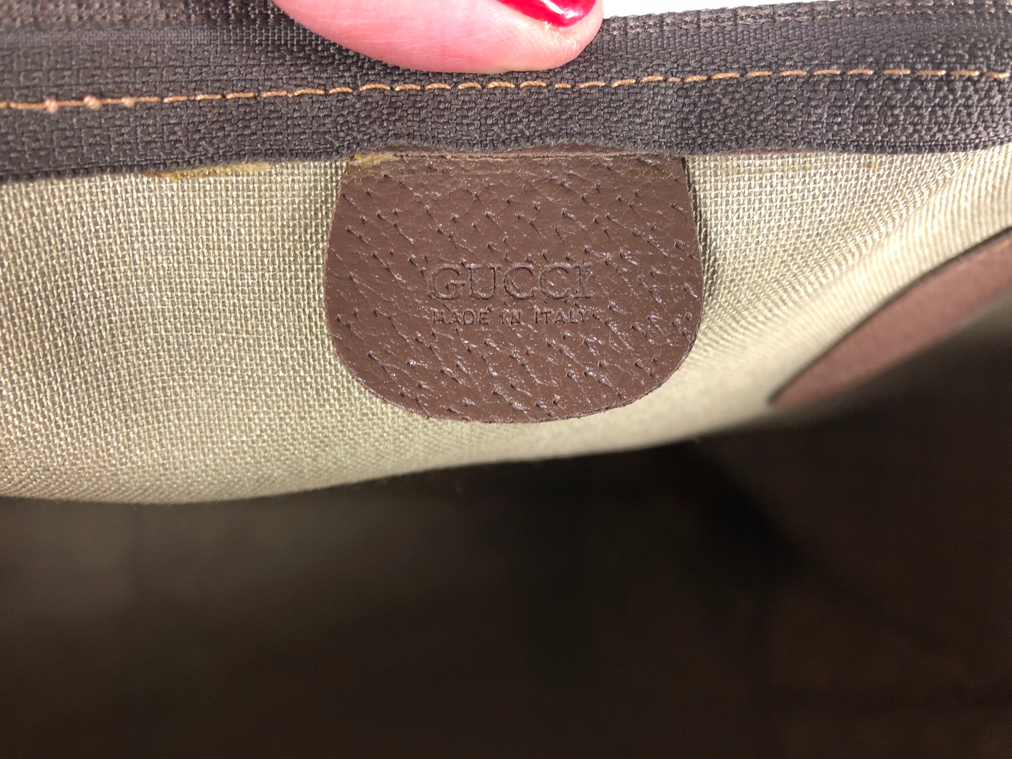 GUCCI Supreme XL Travel Tote Bag