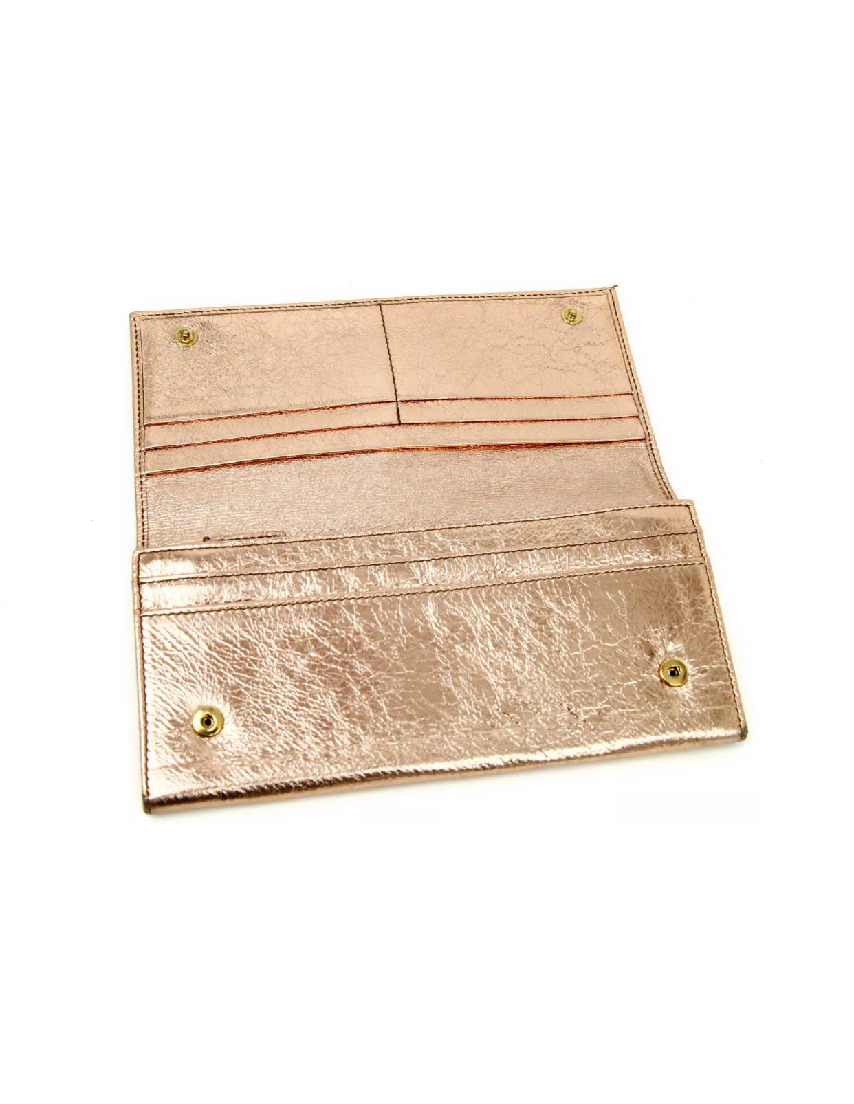 YSL Metallic Wallet Clutch