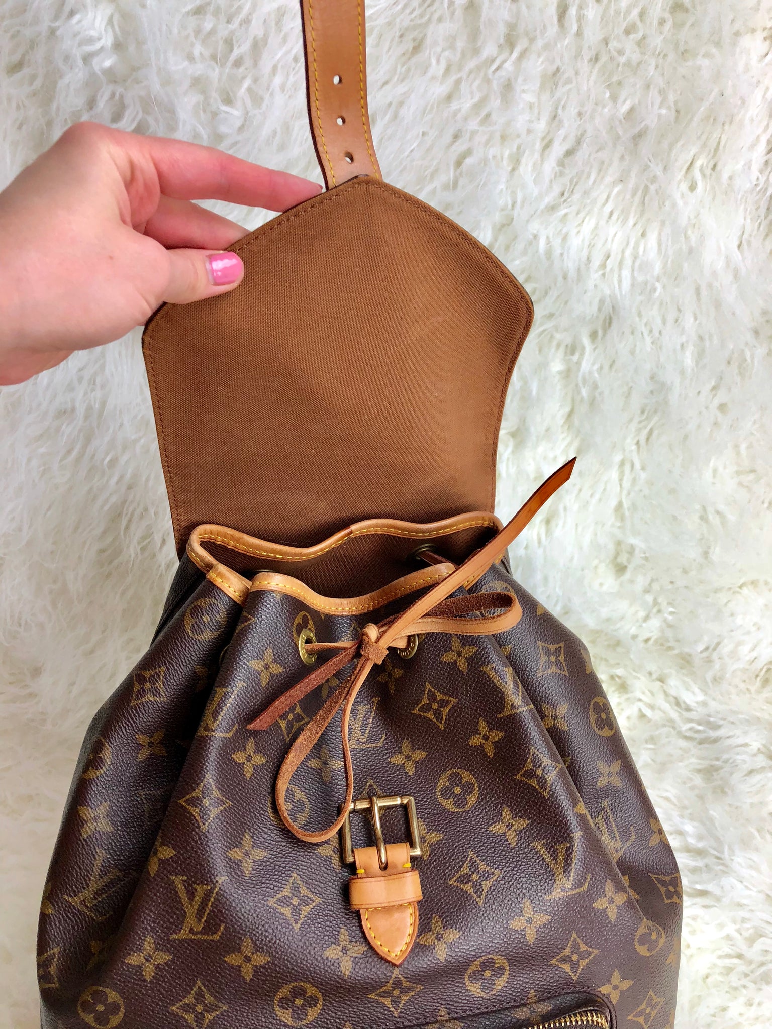 LOUIS VUITTON Monogram Montsouris GM Backpack