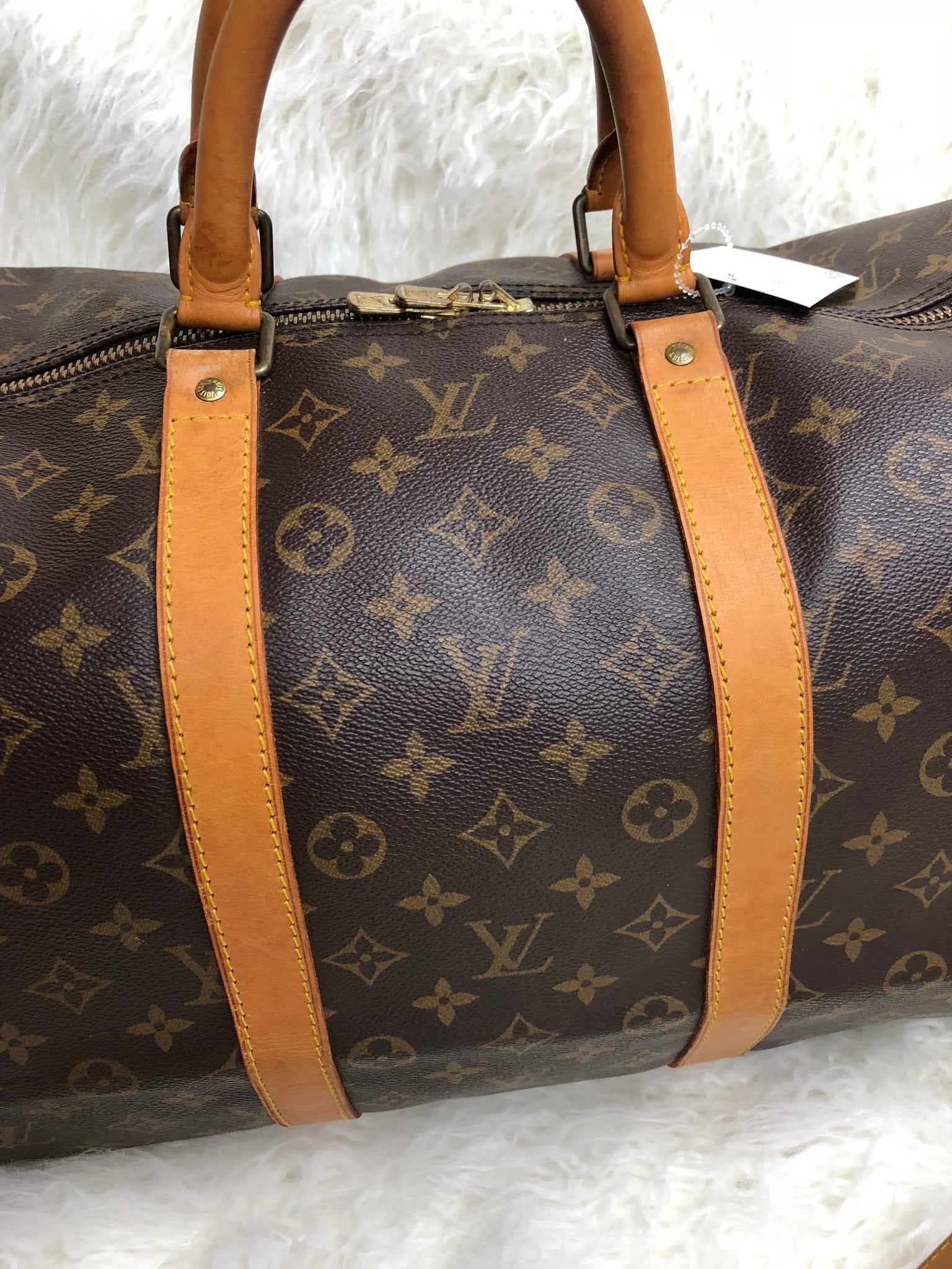LOUIS VUITTON Keepall 55 Bandouliere Duffel Bag