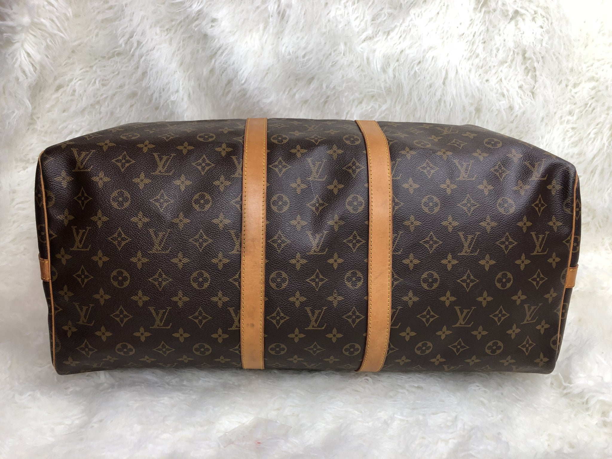 LOUIS VUITTON Keepall 55 Bandouliere Duffel Bag
