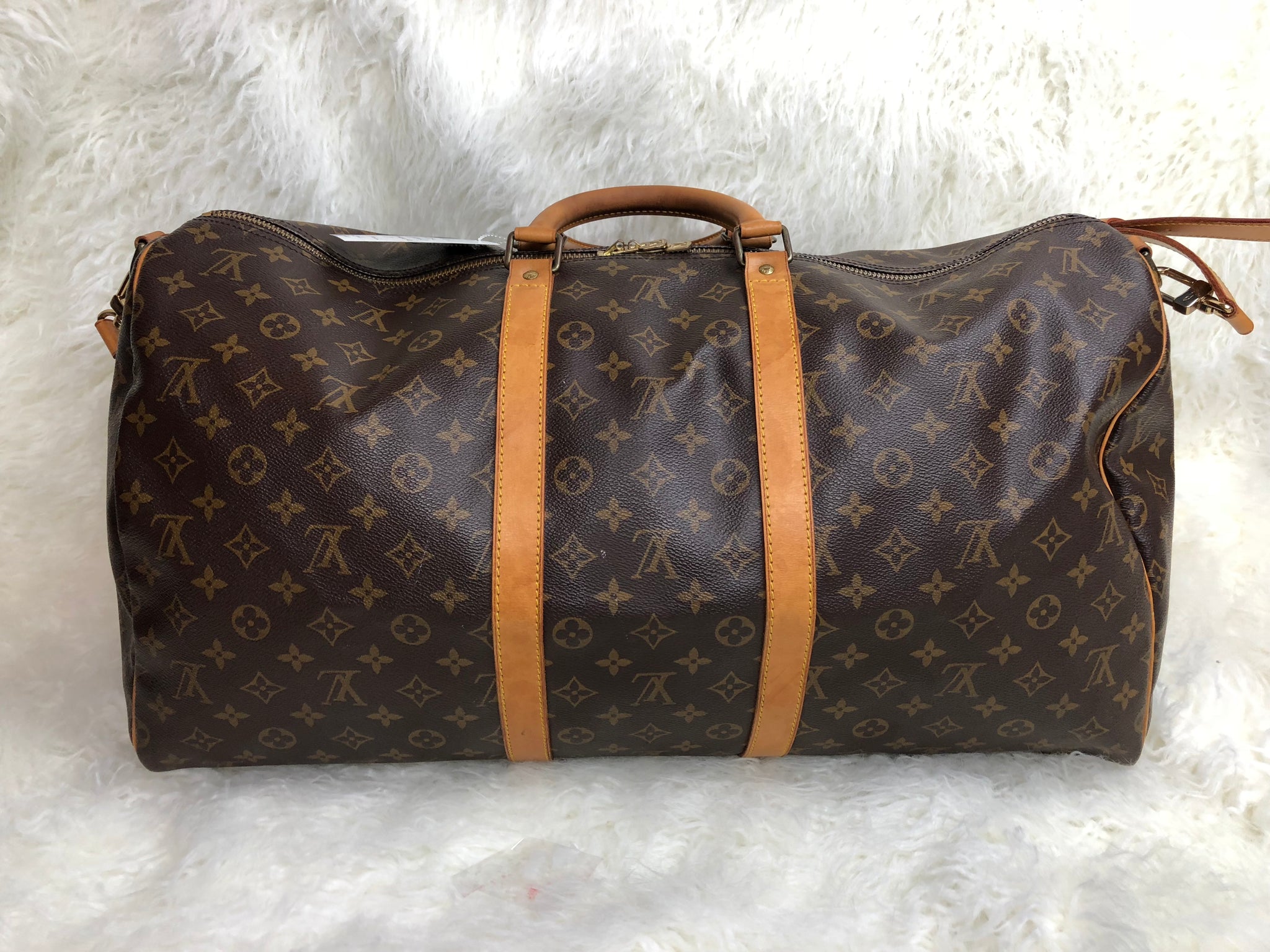 LOUIS VUITTON Keepall 55 Bandouliere Duffel Bag