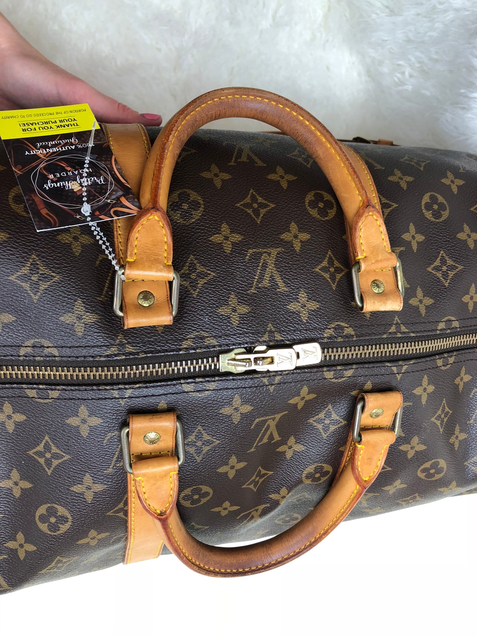 LOUIS VUITTON Keepall 55 Bandouliere Duffel Bag