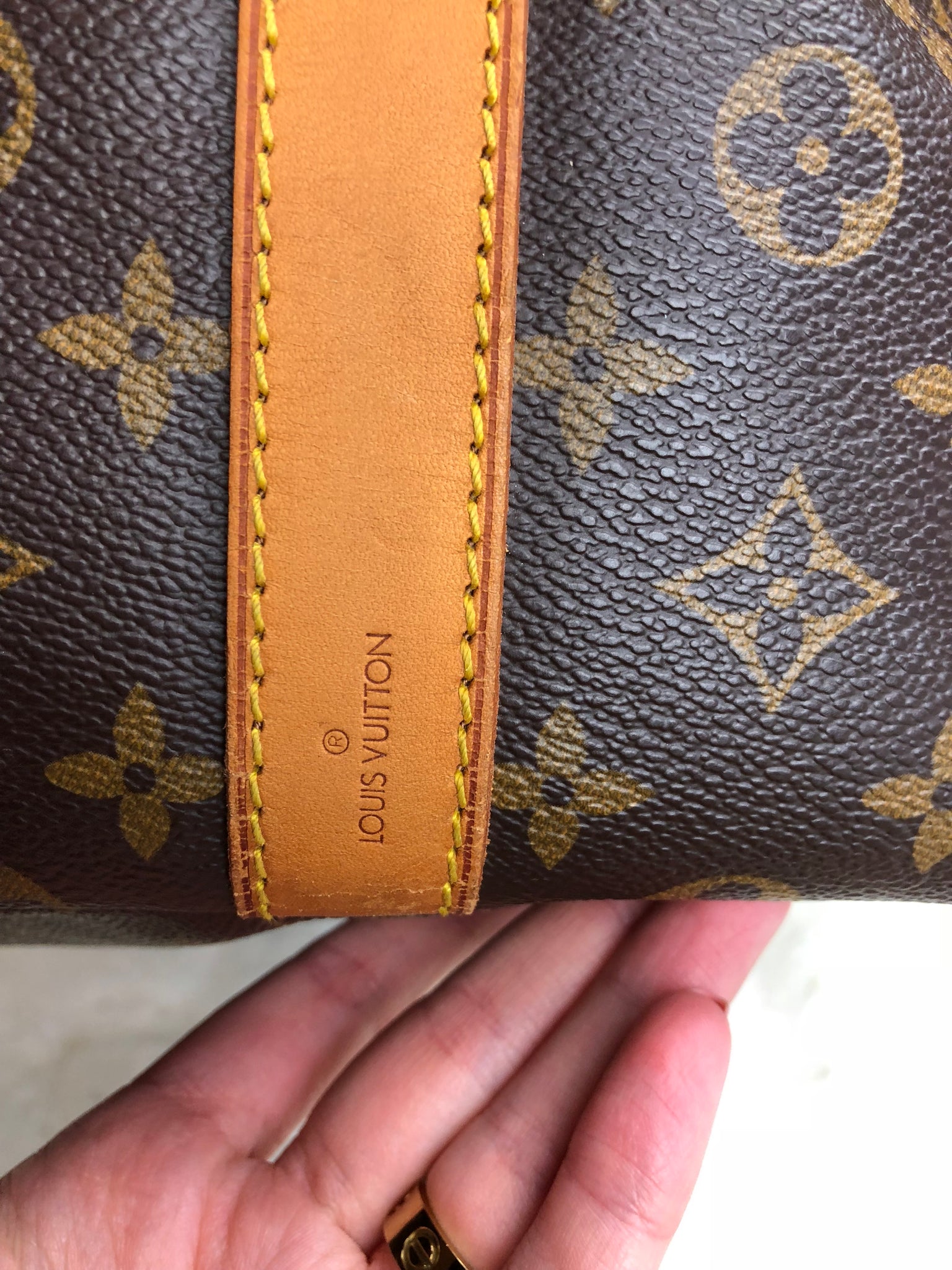 LOUIS VUITTON Keepall 55 Bandouliere Duffel Bag