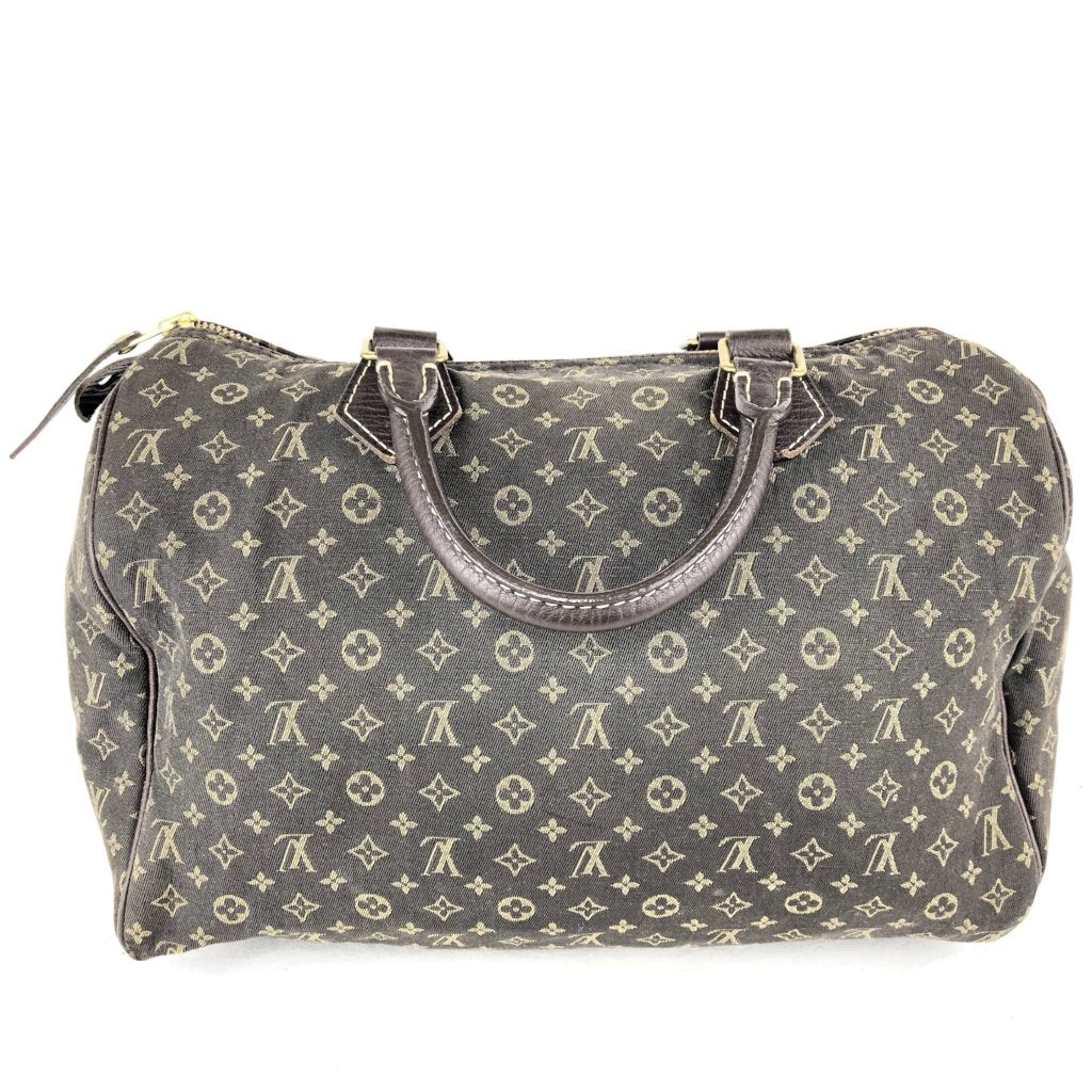 LOUIS VUITTON Mini Lin Speedy 30 Ebene