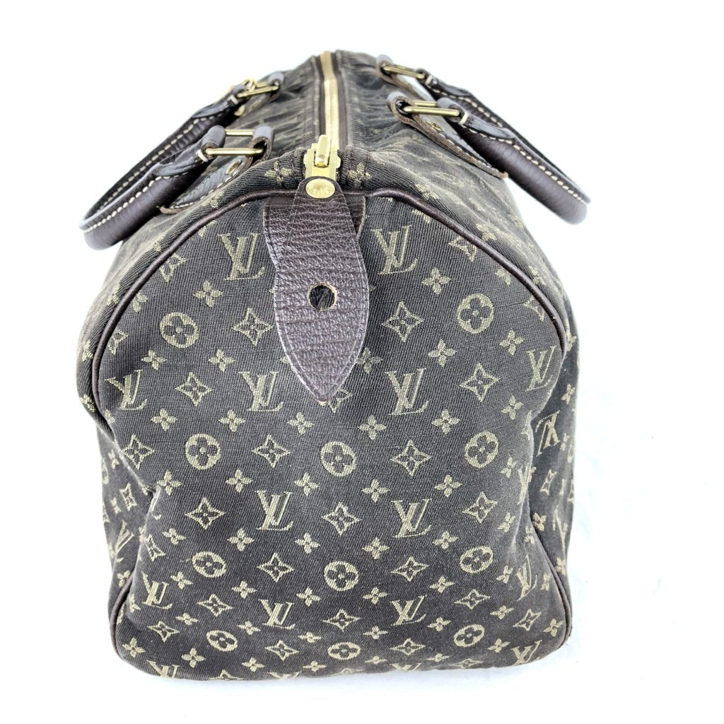 LOUIS VUITTON Mini Lin Speedy 30 Ebene