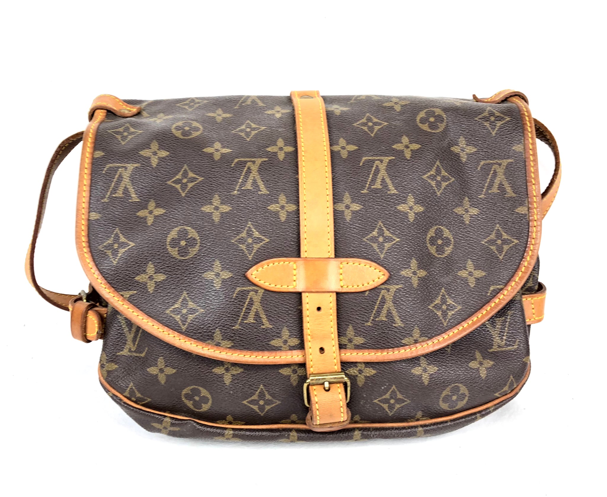 LOUIS VUITTON Monogram Saumur 30 Crossbody Bag (AR1912)