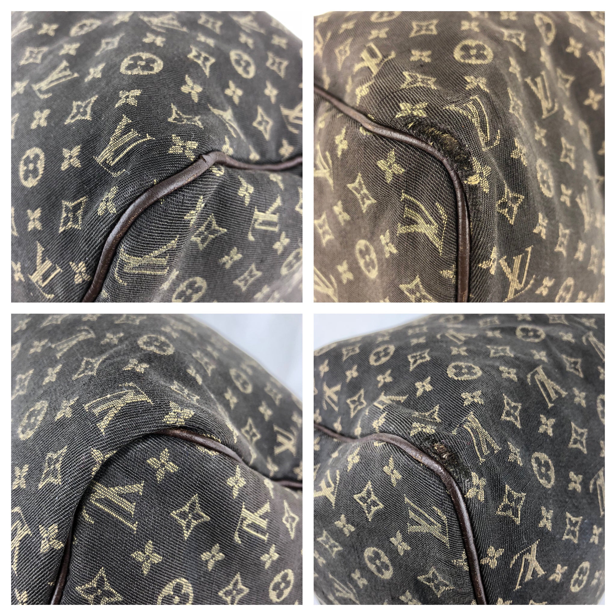 LOUIS VUITTON Mini Lin Speedy 30 Ebene