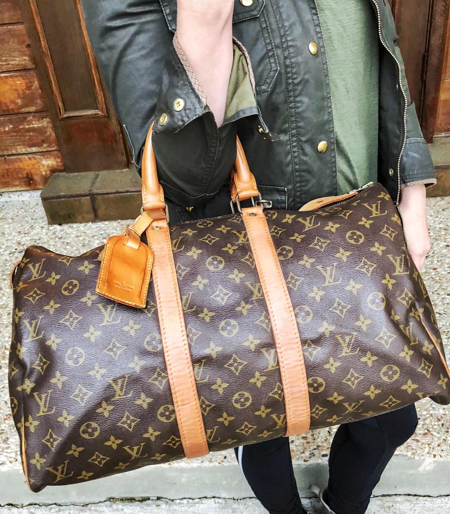 LOUIS VUITTON Monogram Keepall 45 Duffel