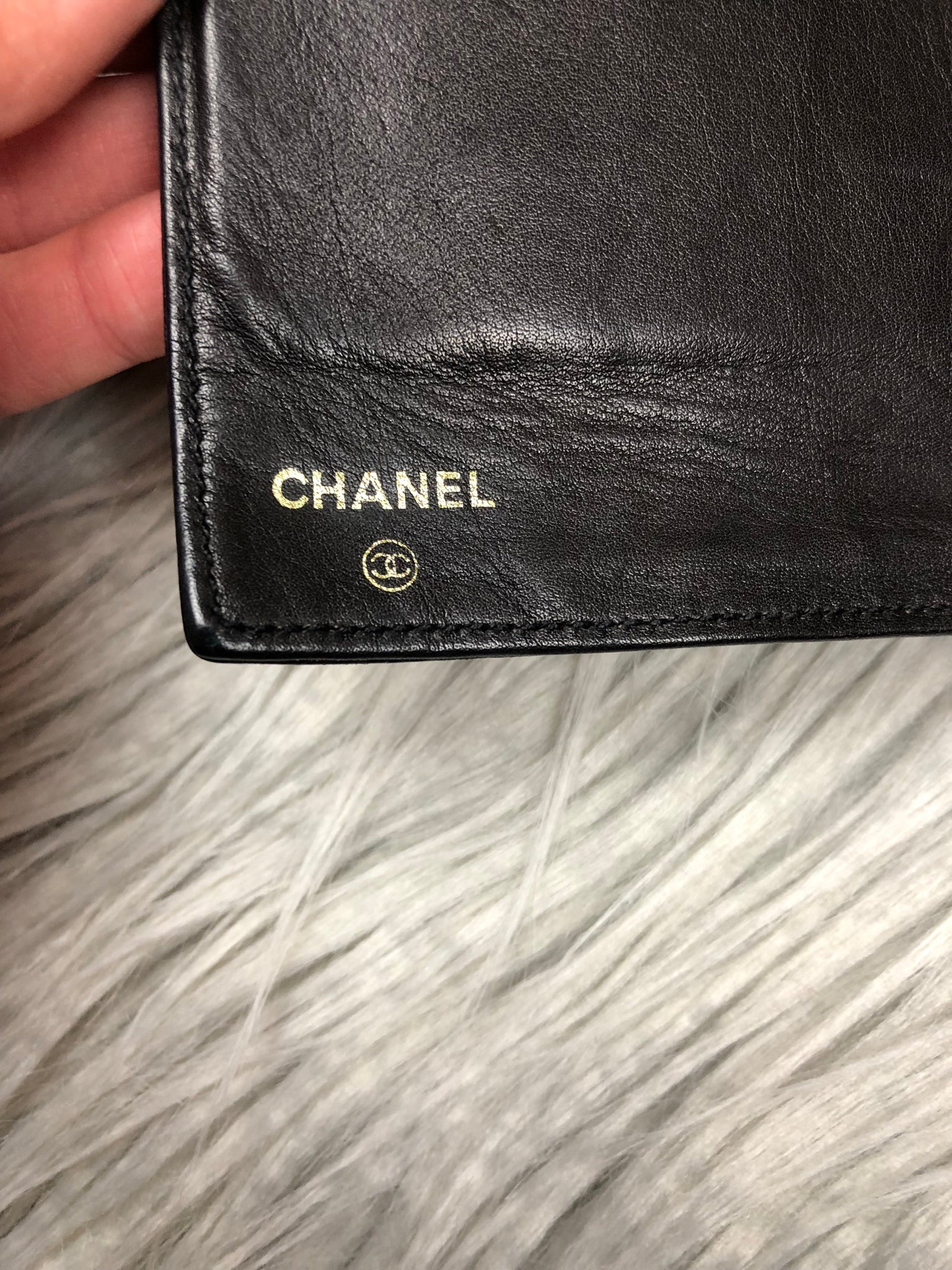 CHANEL Caviar Black CC Wallet